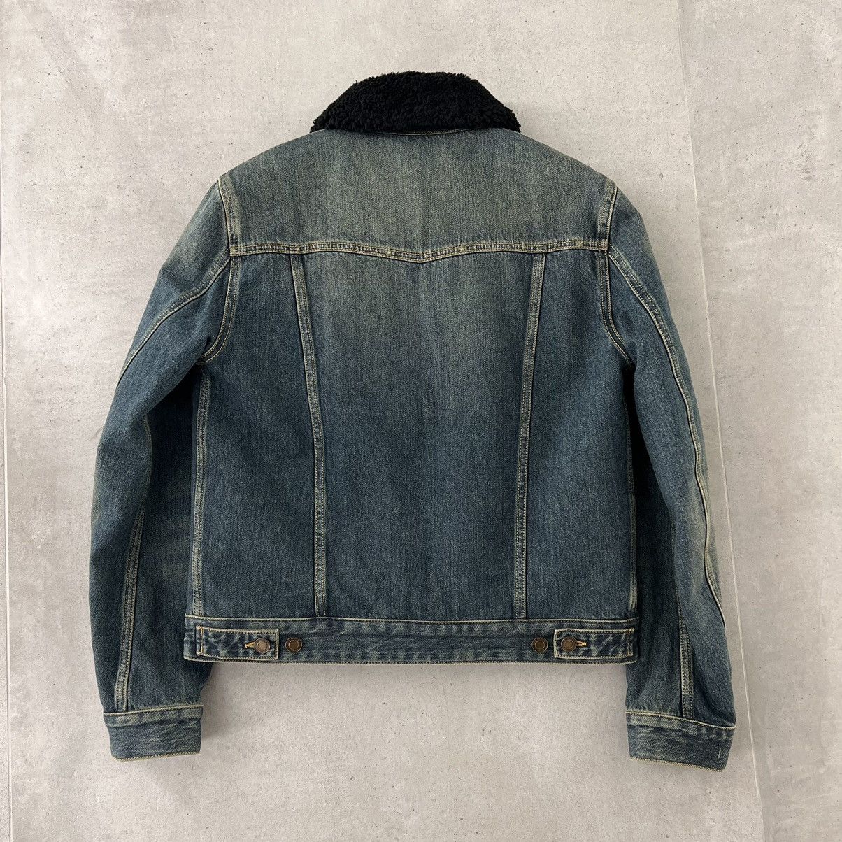 Saint Laurent Paris Saint Laurent Shearling Denim Jacket in Medium Size US M / EU 48-50 / 2 - 2 Thumbnail