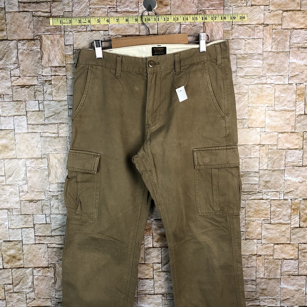 Japanese Brand Red Skins Brown utility Cargo Multipocket Pants #A650 Size US 31 - 2 Thumbnail