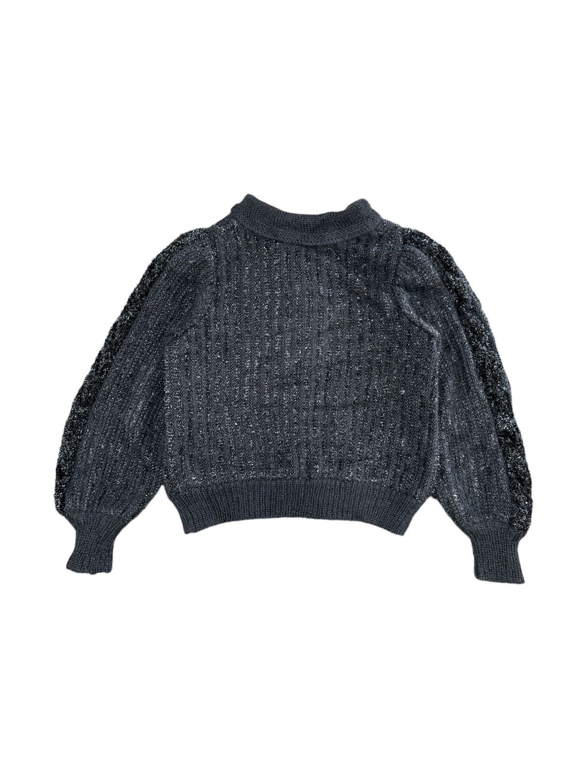 Vintage × Yves Saint Laurent VINTAGE YSL TRICOTS MIX WOOL KNITWEAR CARDIGAN Size M / US 6-8 / IT 42-44 - 2 Thumbnail