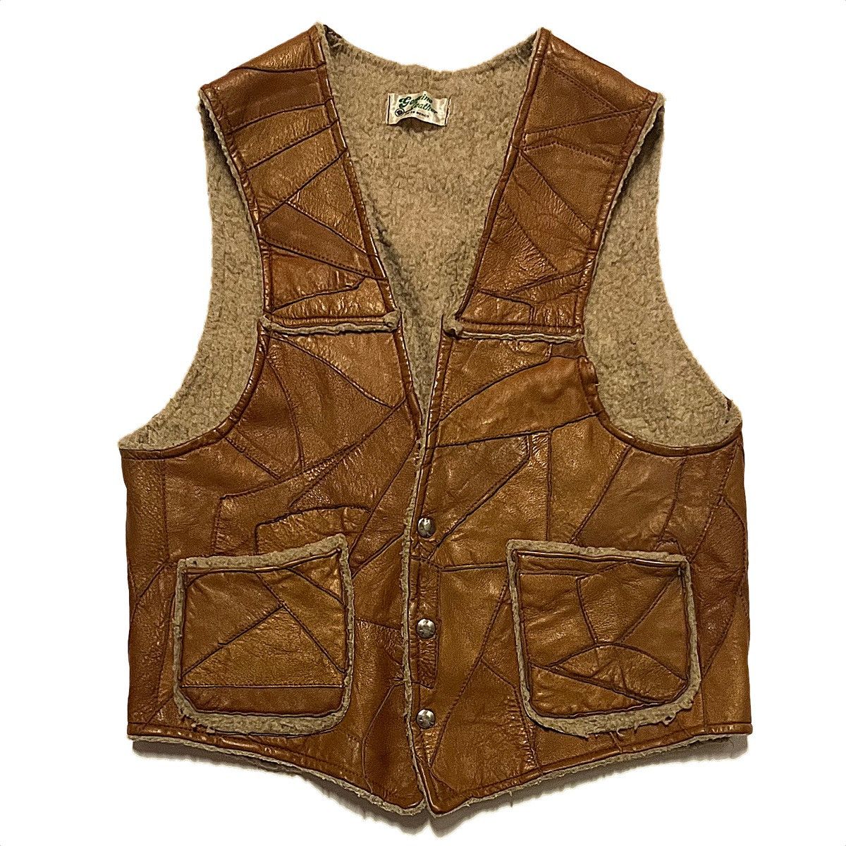 Vintage Vintage Leather Vest Size US S / EU 44-46 / 1 - 1 Thumbnail