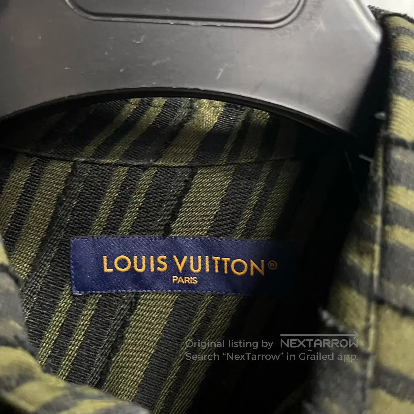 Louis Vuitton Louis Vuitton Long-sleeved shirt with striped square colla Size US M / EU 48-50 / 2 - 2 Thumbnail