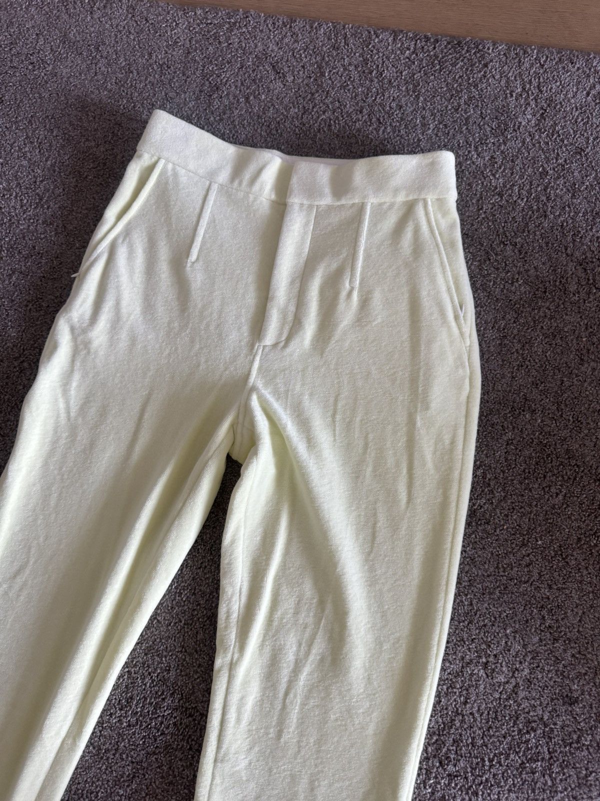Alexander Wang Alexander Wang Bootcut Pants XS Pastel Yellow Chenille Size 25" / US 0 / IT 36 - 5 Thumbnail