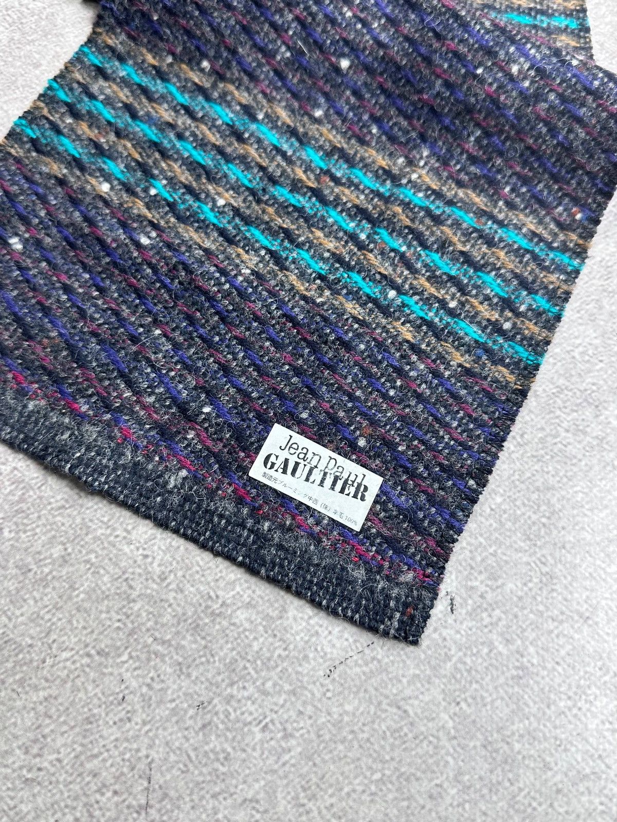 Jean Paul Gaultier Vintage JPg Jean Paul Gaultier knit Y2K Scarf Rare Size ONE SIZE - 3 Thumbnail