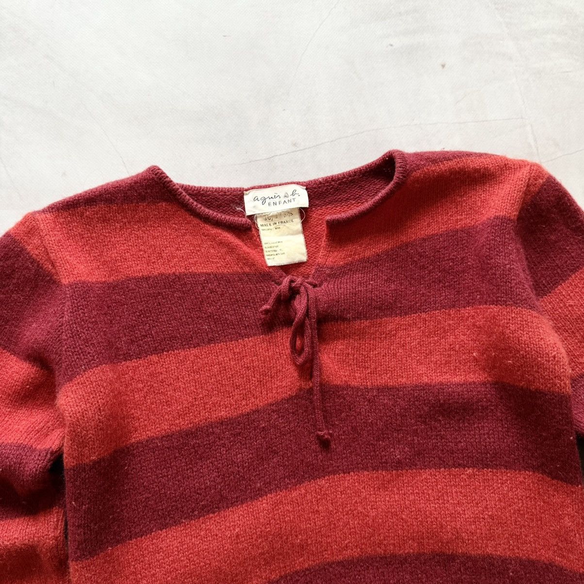 agnes b. Vintage Agnes B Striped France Sweater Cop Copine Vibe Size XS / US 0-2 / IT 36-38 - 4 Thumbnail