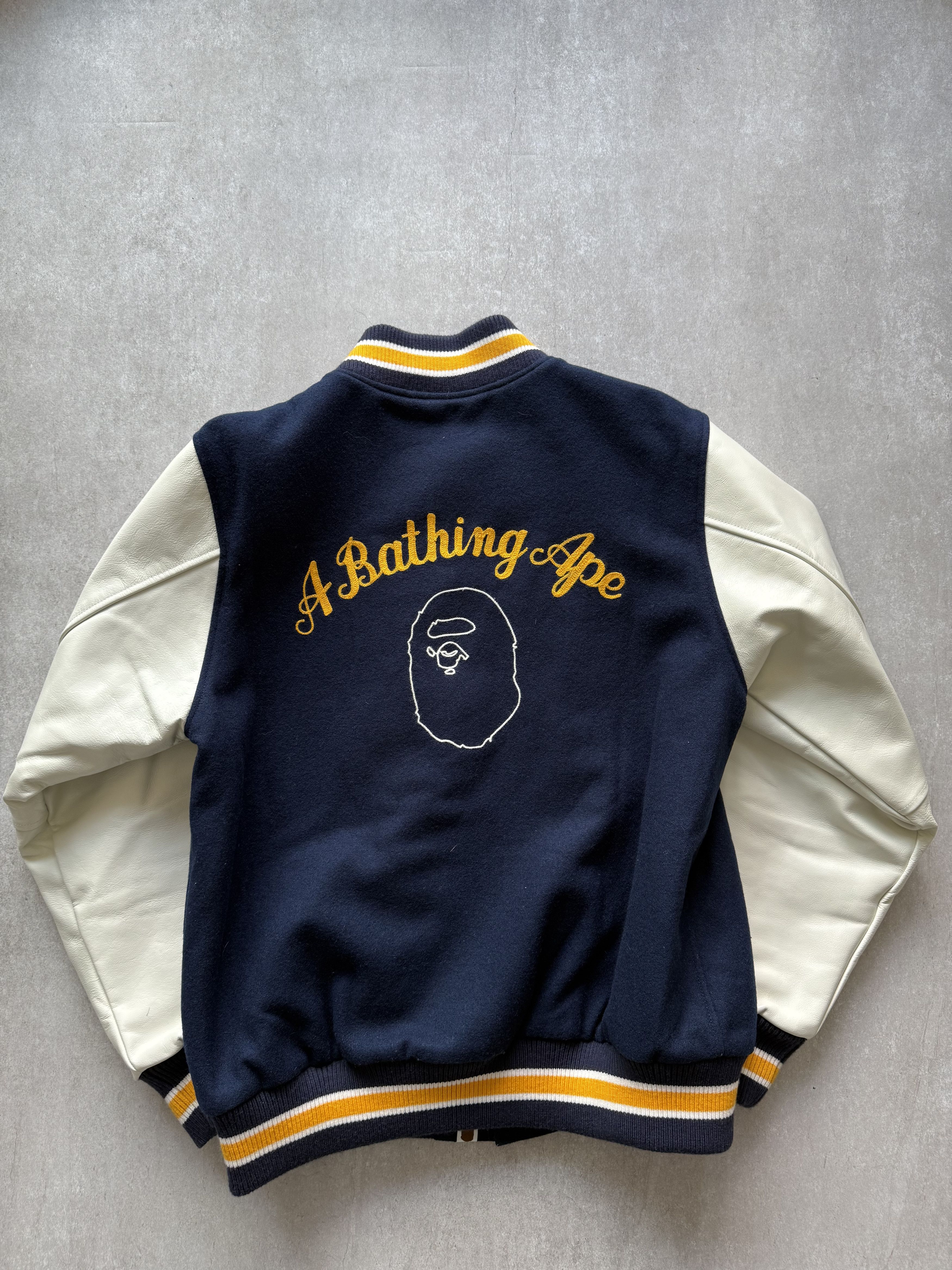 Bape A.S.N.K.Ape Bathing Ape Varsity Jacket Size US XL / EU 56 / 4 - 2 Thumbnail