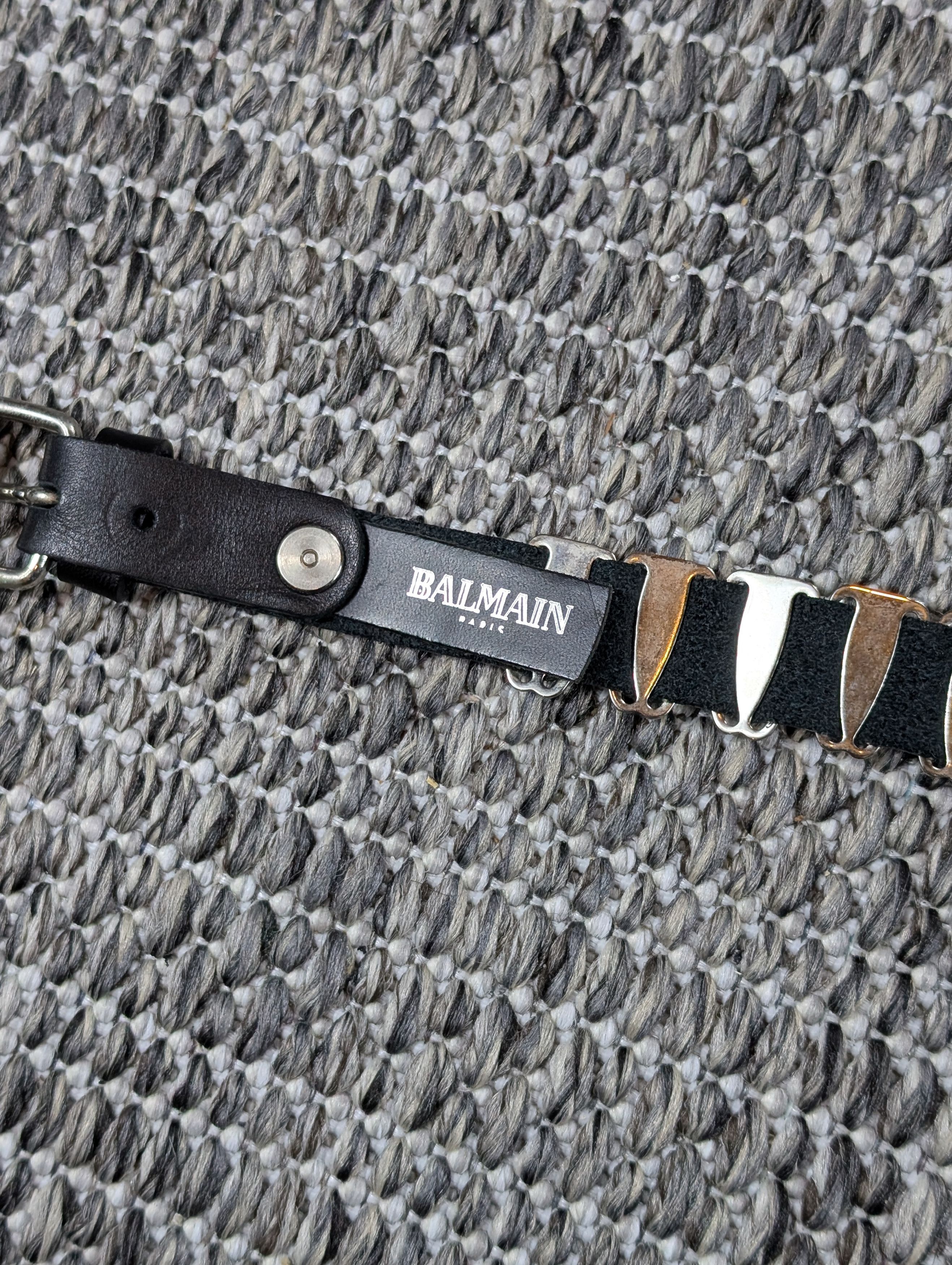 Balmain Balmain 2011 Hybrid Chain/Leather Roller Coaster Belt Size ONE SIZE - 7 Thumbnail