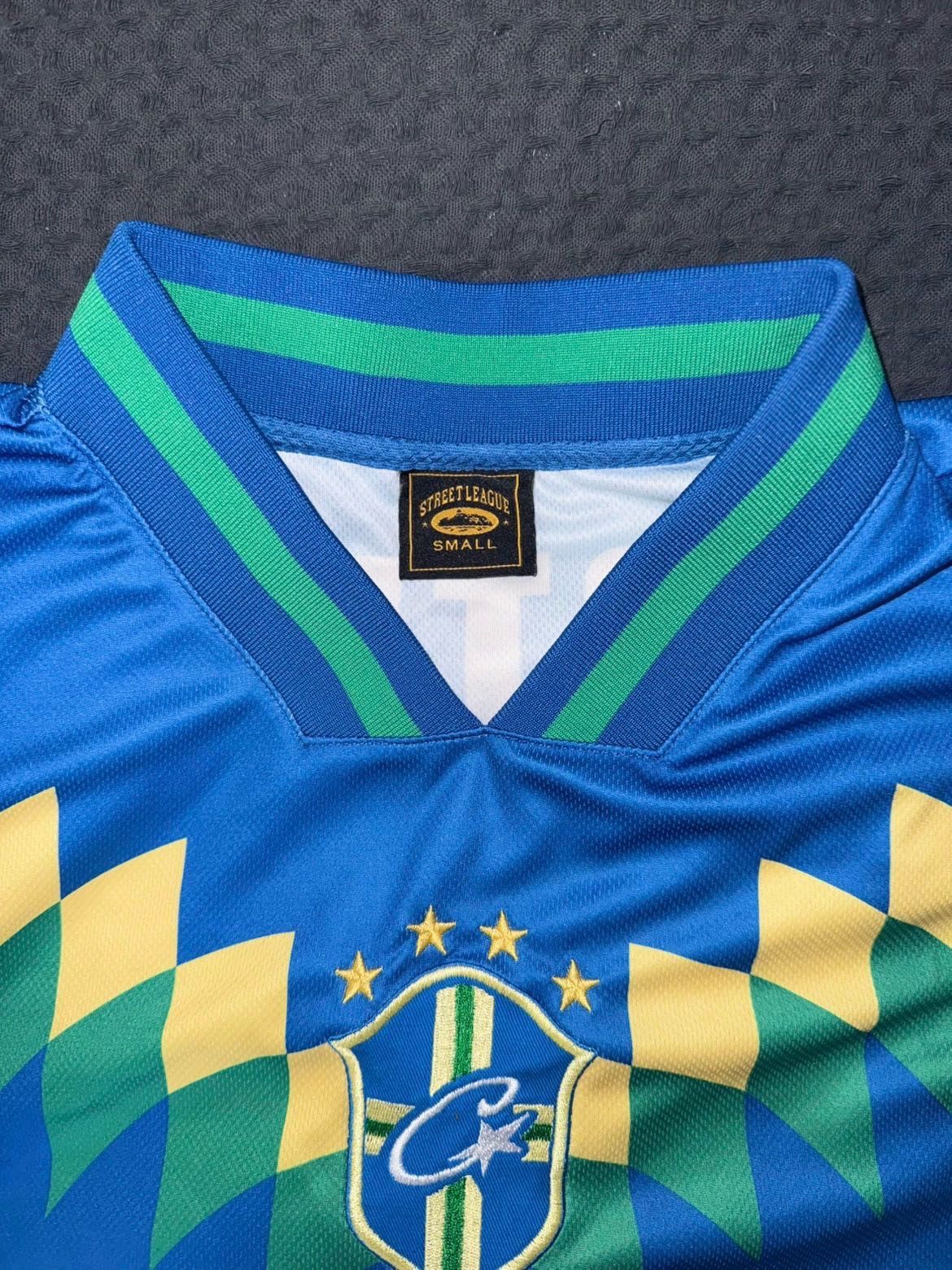 Corteiz Authentic Cortiez X Brazil -FootBall Jersey -Size Small. Size US S / EU 44-46 / 1 - 3 Thumbnail
