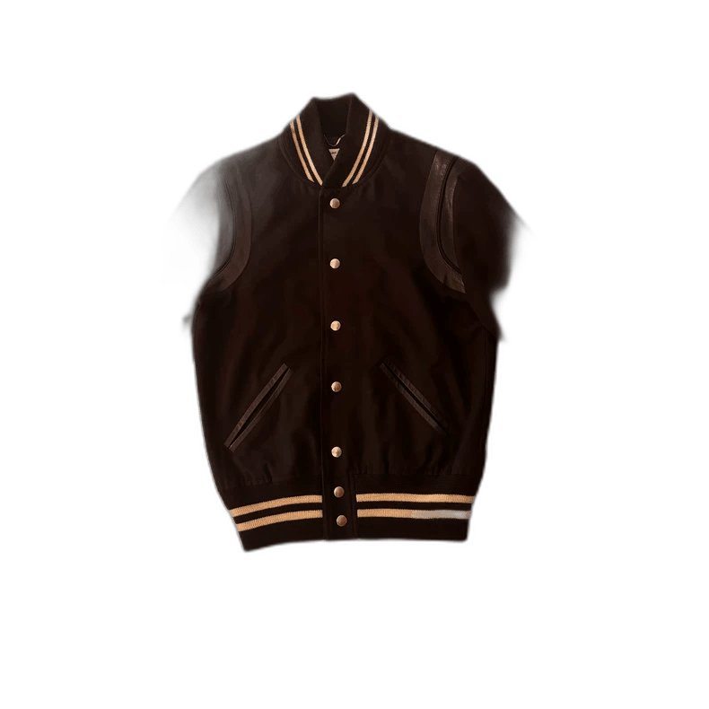 Saint Laurent Paris Saint Laurent Teddy Leather Varsity Jacket Size US S / EU 44-46 / 1 - 1 Thumbnail