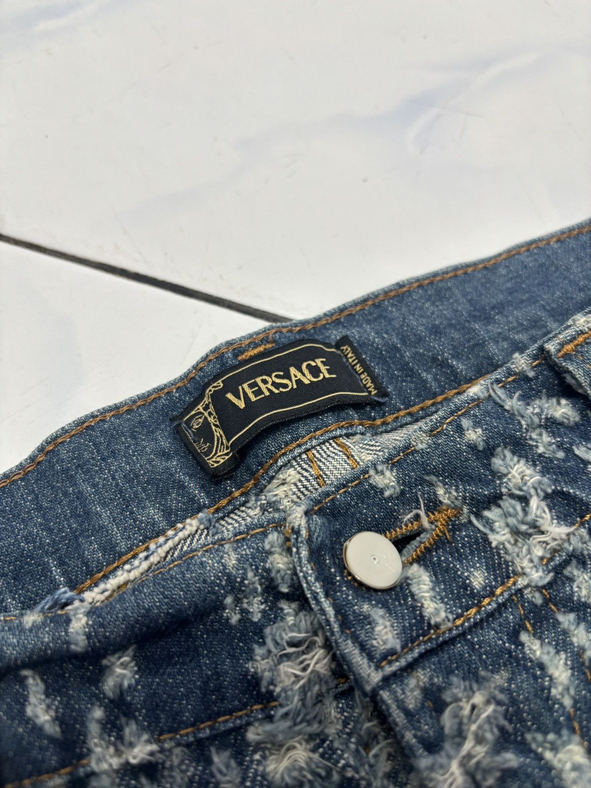Versace Jeans Couture × Vintage Versace Longpants Fullcracky Size US 34 / EU 50 - 3 Thumbnail