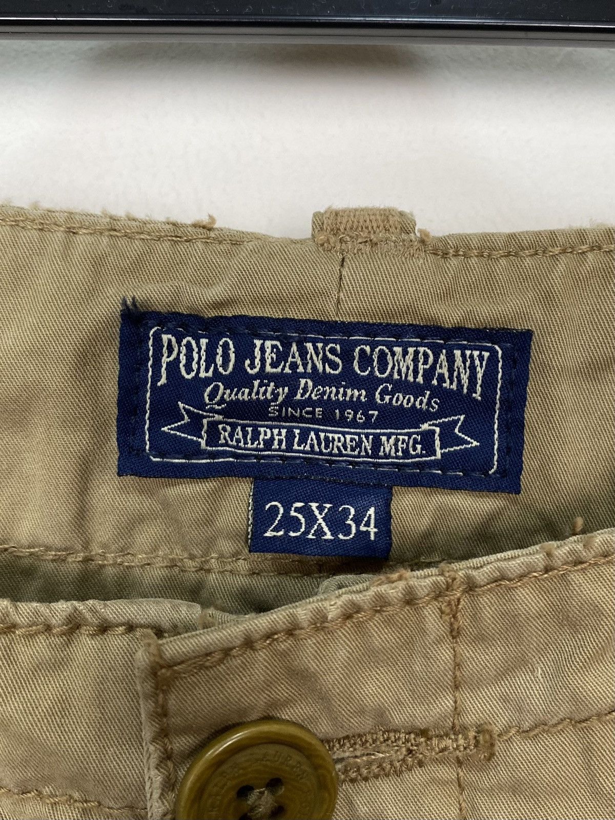 Polo Ralph Lauren Polo Jeans Company Womens Layna Cargo Pants Size 25/34 Brown Size 34" / US 12 / IT 48 - 8 Thumbnail