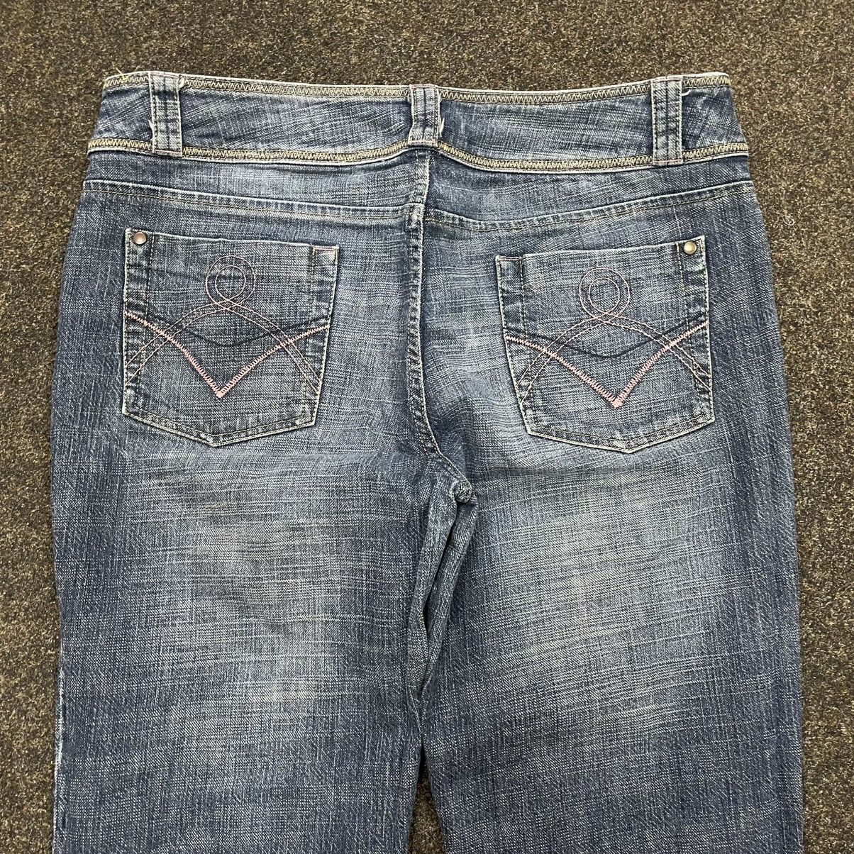 Vintage Vintage 90s Y2K Baggy Flared Jeans Skate Grunge Washed 32 Size 32" / US 10 / IT 46 - 3 Thumbnail