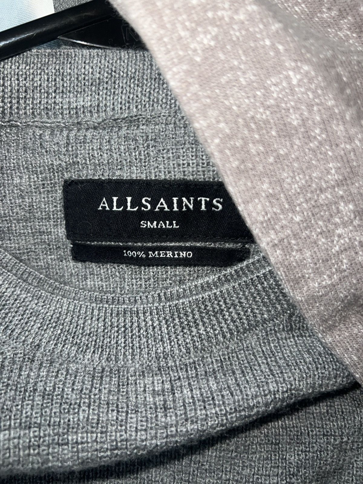 Allsaints All Saints Grey Merino Wool Sweater Size US S / EU 44-46 / 1 - 3 Thumbnail