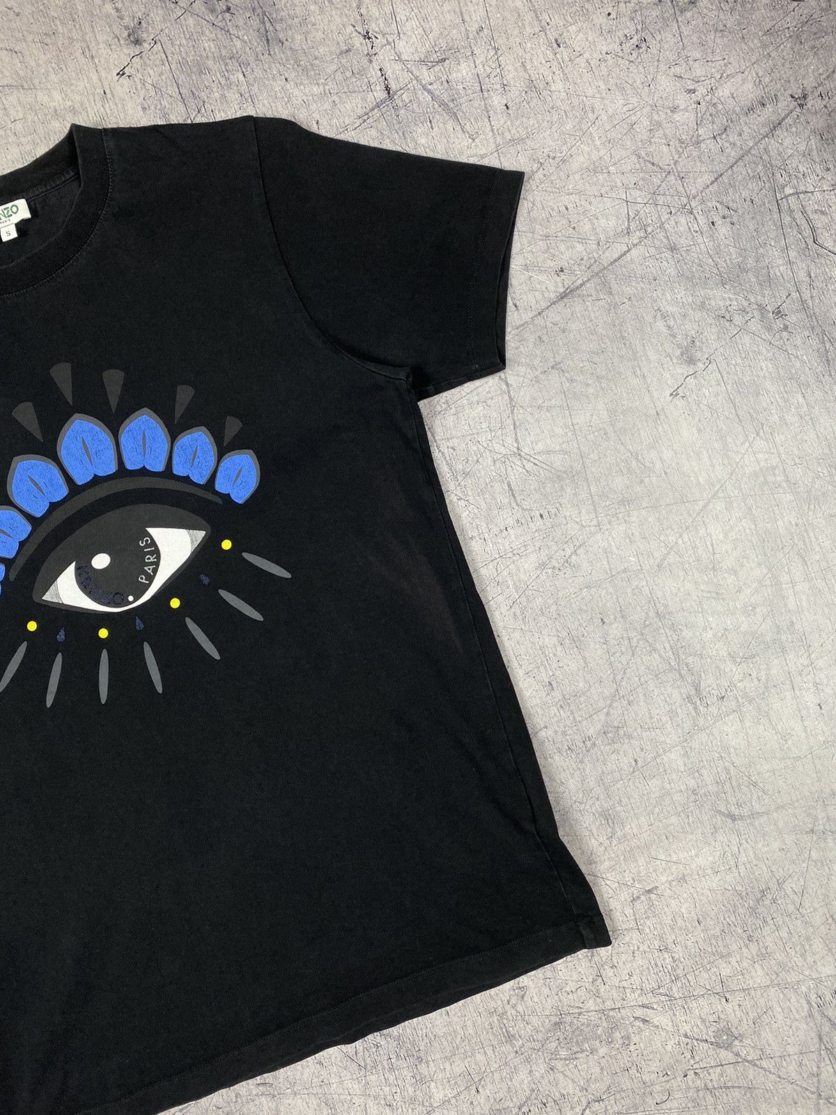 Kenzo Vintage Kenzo Paris Eye Big Logo Designer Luxury Tee Size US S / EU 44-46 / 1 - 4 Thumbnail