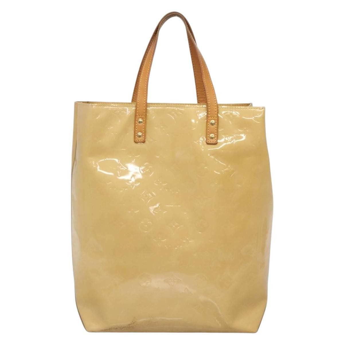 Louis Vuitton LOUIS VUITTON Monogram Vernis Reade MM Hand Bag Beige M91141 Size ONE SIZE - 2 Thumbnail