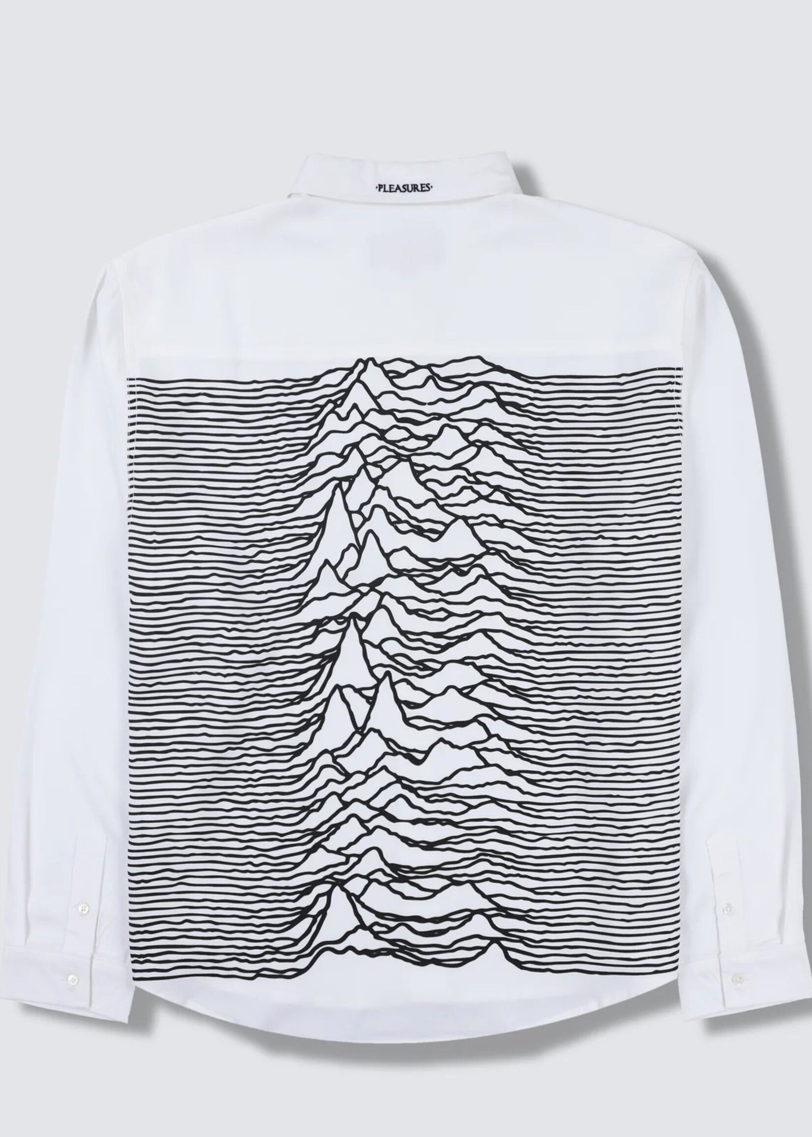 Image of Joy Division x Pleasures Nothing Button Down Shirt in White, Men's (Size Small)