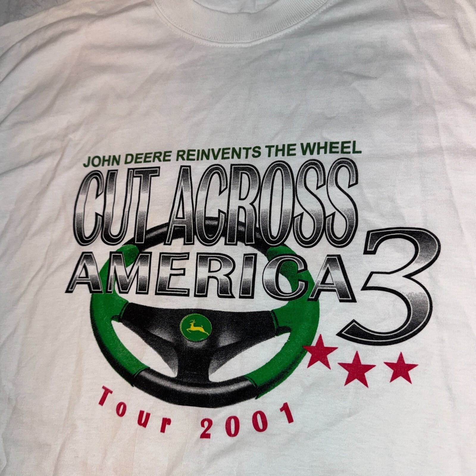 John Deere John Deere Tractors Cut Across America 2001 Y2K Tshirt - XL Size US XL / EU 56 / 4 - 3 Thumbnail