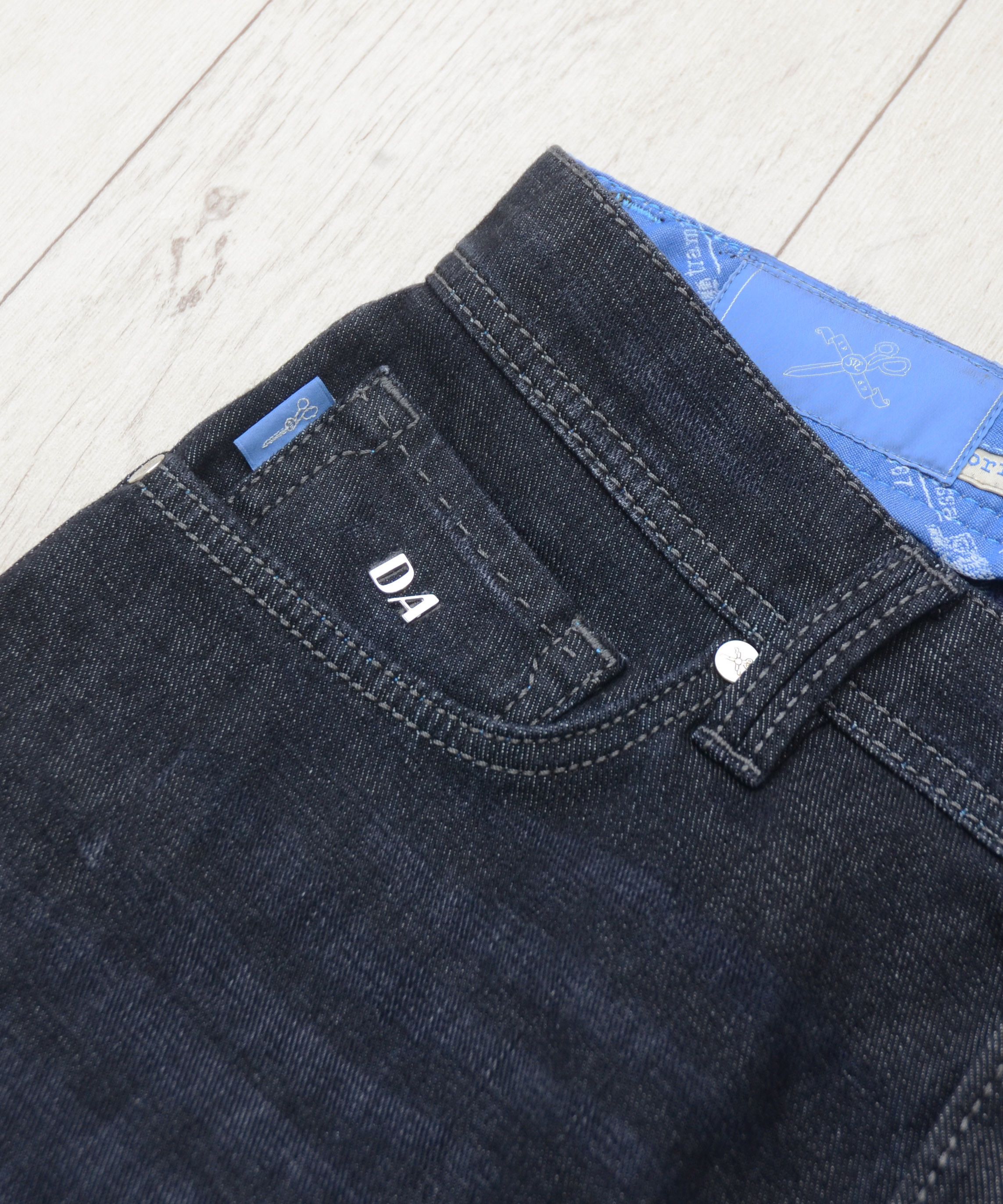 Designer Sartoria Tramarossa Leonardo Italian Jeans Dark Gray Pants Size US 30 / EU 46 - 4 Thumbnail