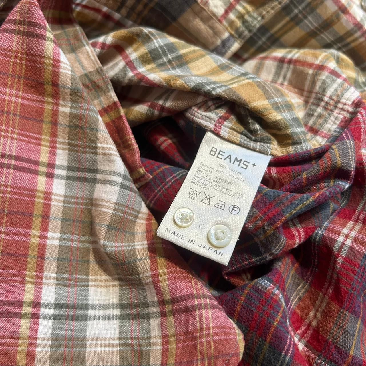 Beams Plus Beams Plus Madras Crazy Button Down Shirt Patchwork American Size US S / EU 44-46 / 1 - 7 Thumbnail