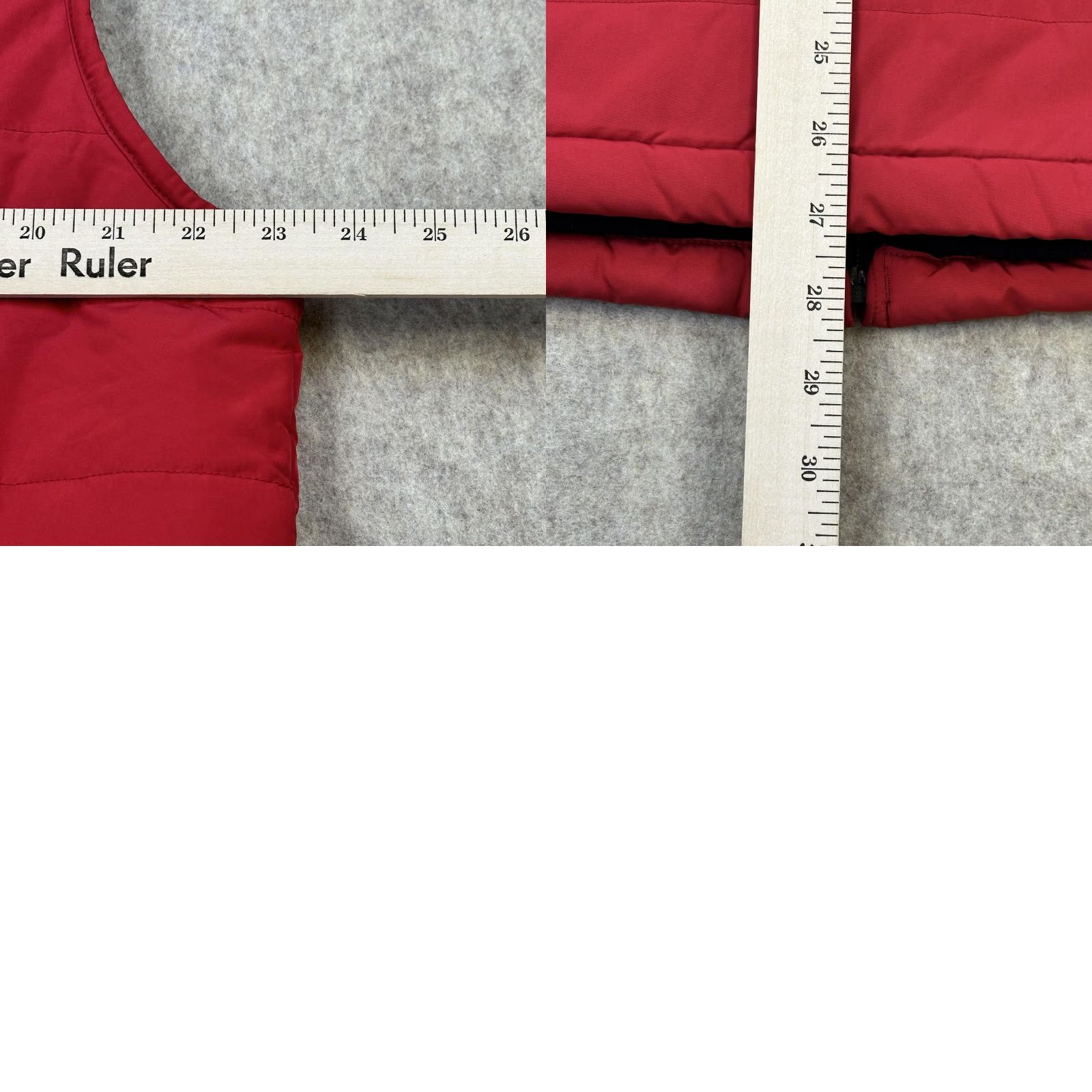 Nautica Nautica Vest Mens Large Red Quilted Puffer Zip Front Lined Navy Trim Size US L / EU 52-54 / 3 - 8 Thumbnail