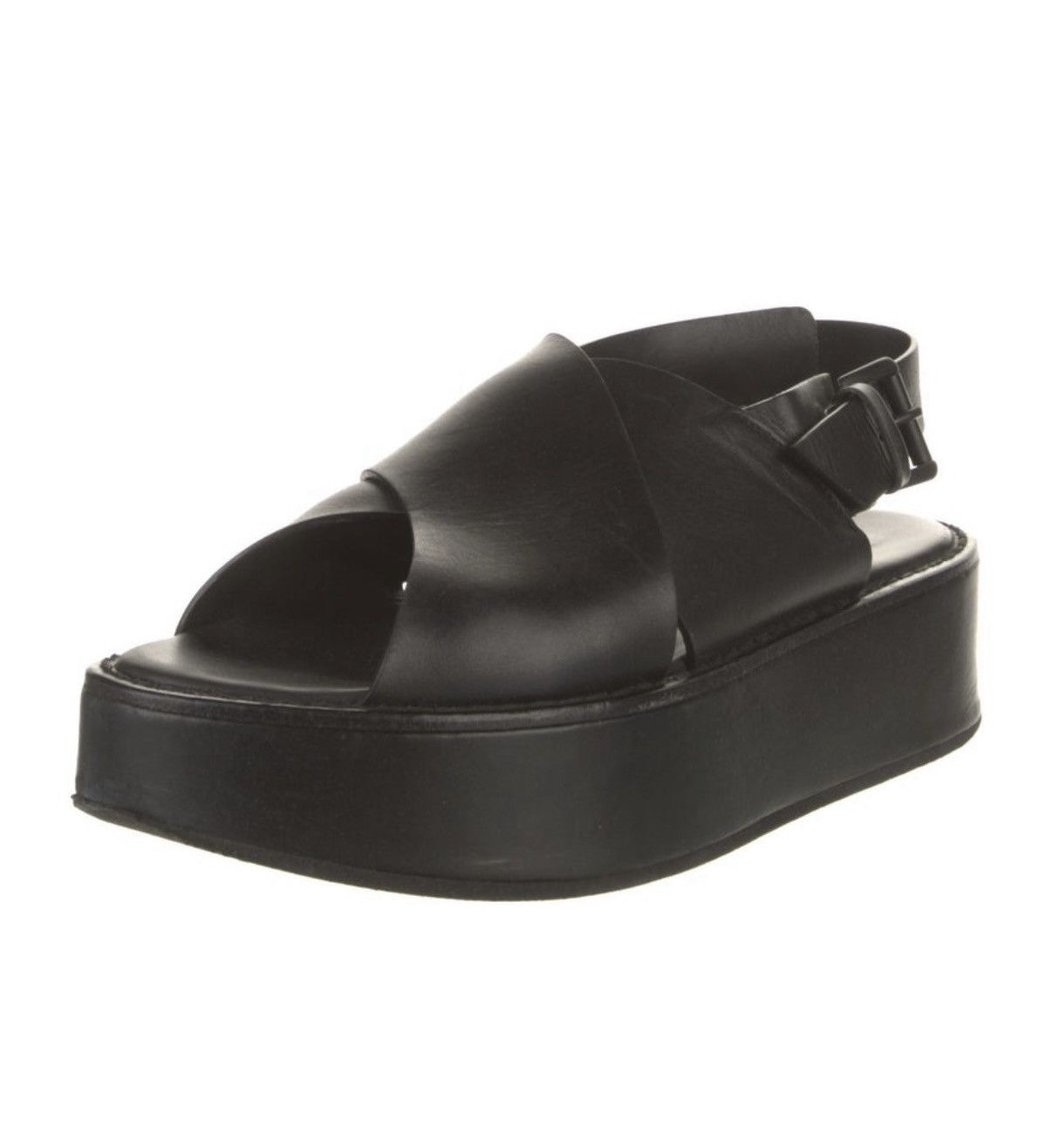 Ann Demeulemeester Ann Demeulemeester Leather Slingback Sandals Size US 9 / IT 39 - 1 Thumbnail