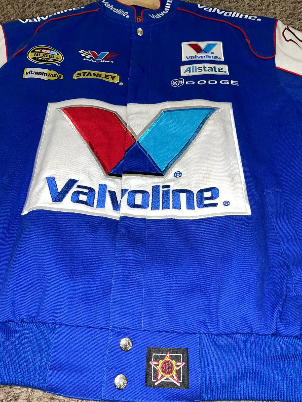 NASCAR NASCAR Valvoline Bomber Jacket JH Design NWT Size US L / EU 52-54 / 3 - 6 Thumbnail