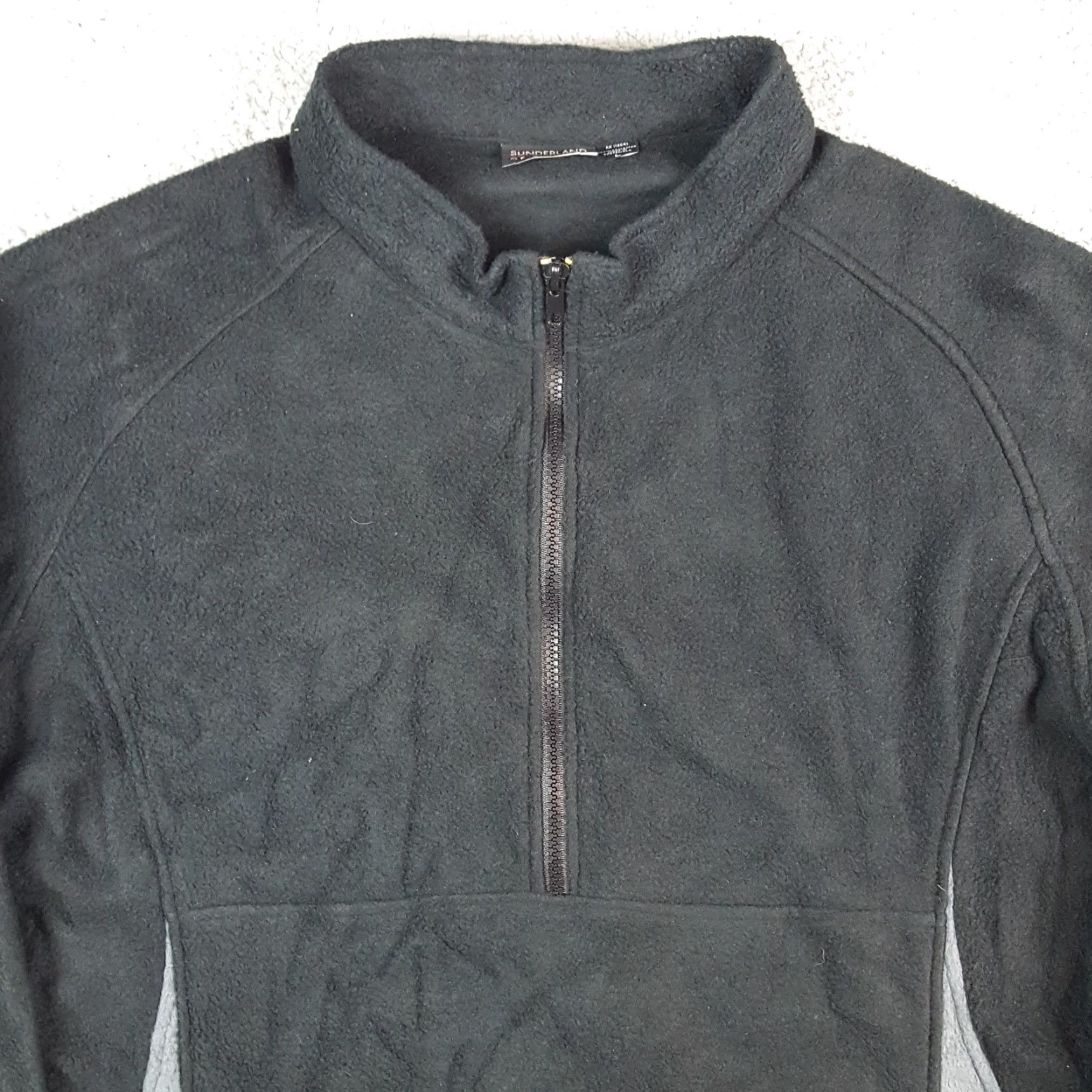 Vintage VINTAGE Sunderland Windbreaker Jacket Mens 1/4 Zip Fleece Black Size L Size US L / EU 52-54 / 3 - 2 Thumbnail