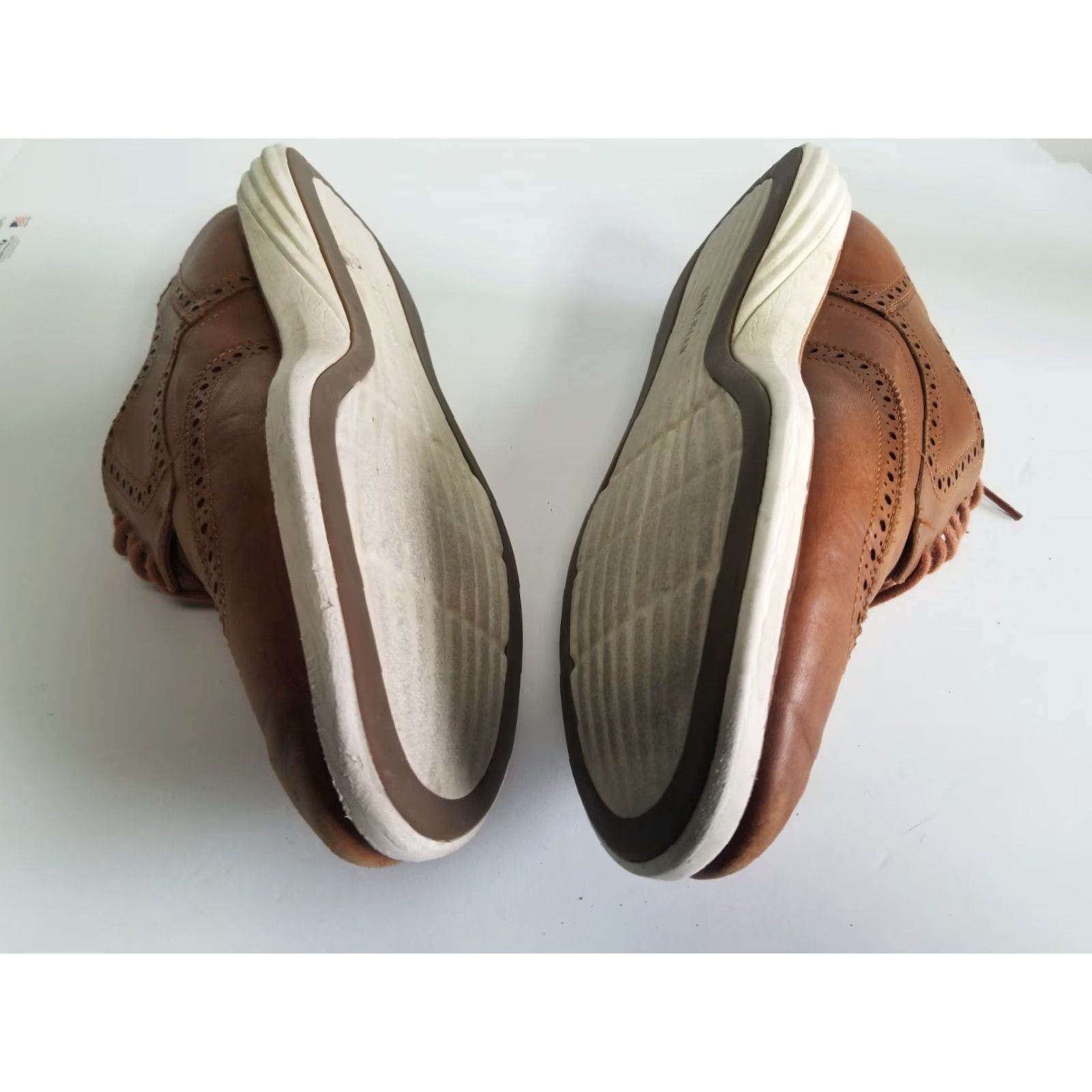 Cole Haan Cole Haan Wing Tip Oxford Dress Shoe Mens Brown Leather Size 12 M GrandEvølution Style 12 M C26930 Size US 12 / EU 45 - 7 Thumbnail