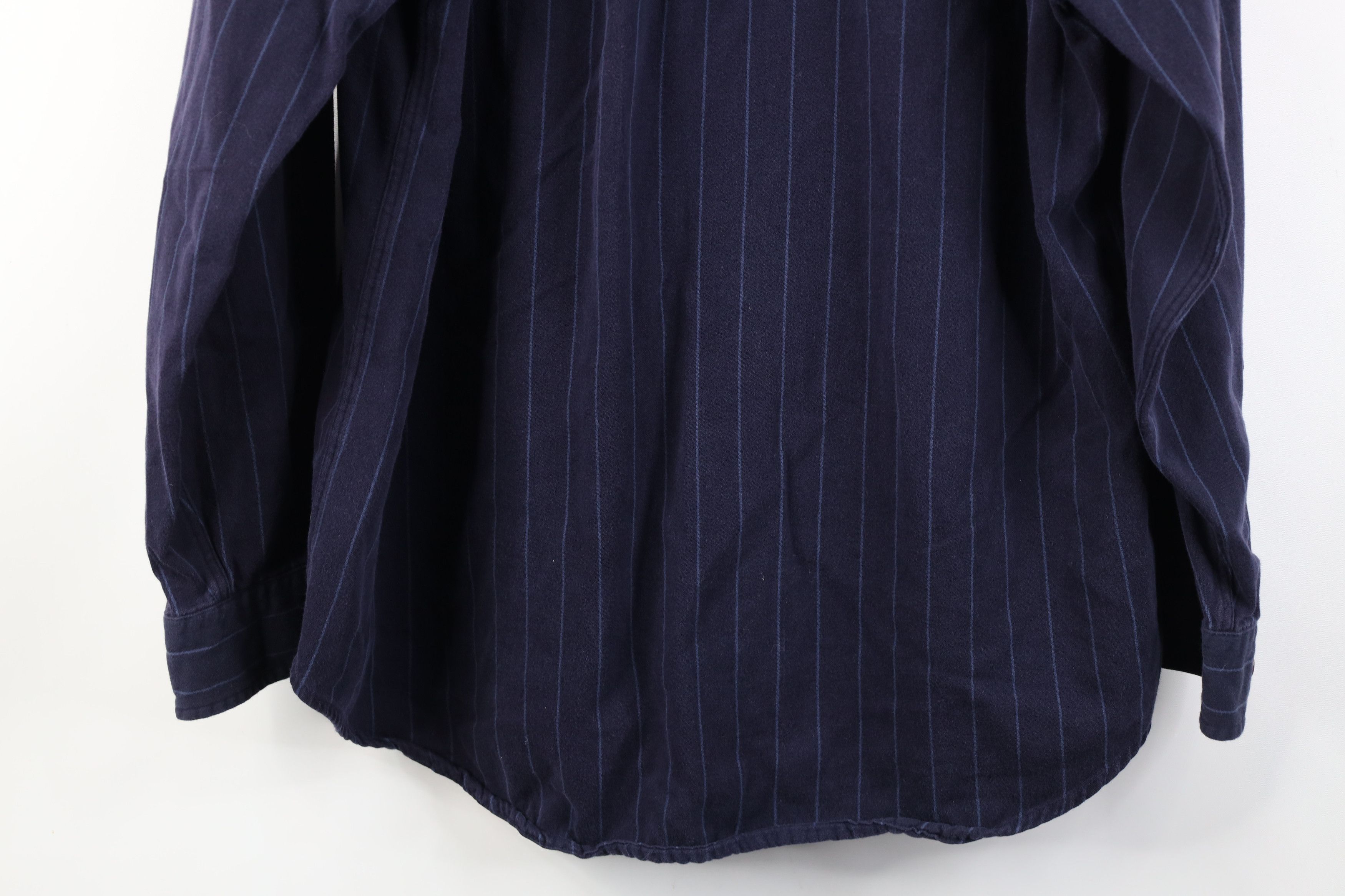 Tommy Hilfiger Vintage 90s Tommy Hilfiger Pinstriped Flannel Button Shirt Size US M / EU 48-50 / 2 - 14 Thumbnail