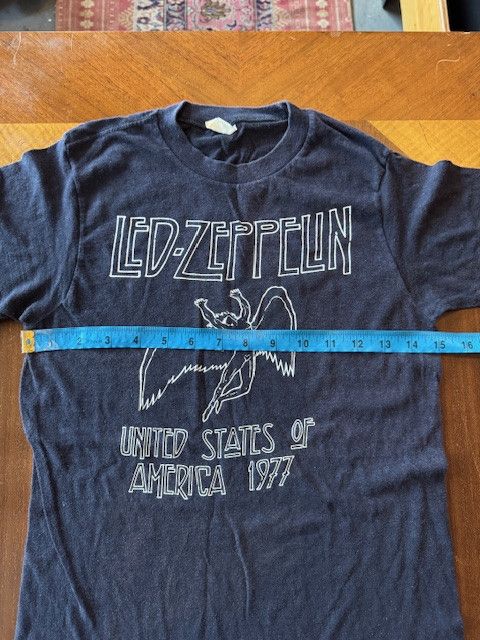 Vintage Vintage Led Zeppelin United States Of America 1977 Shirt Size US S / EU 44-46 / 1 - 5 Thumbnail