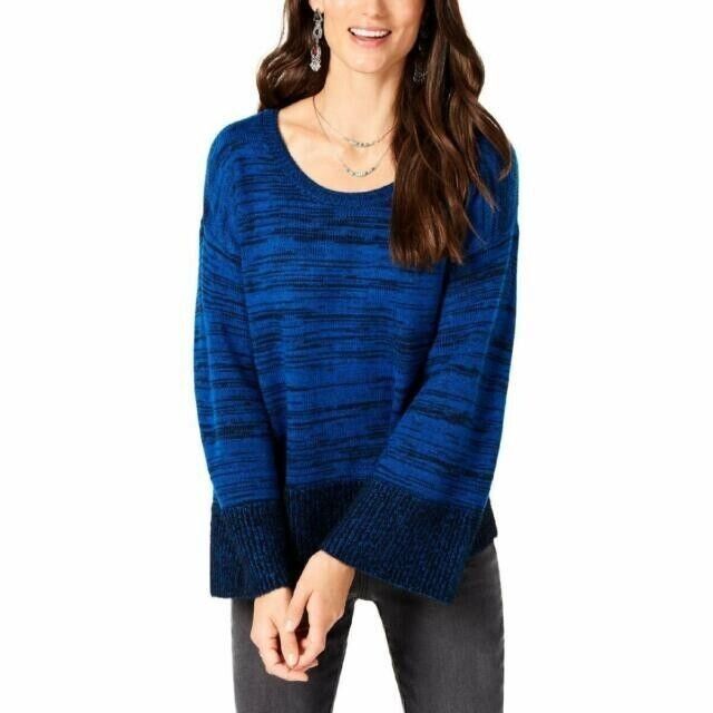 Other Style & Co Marled Colorblocked Sweater, Sea Captain Combo (B Size XL / US 12-14 / IT 48-50 - 1 Thumbnail