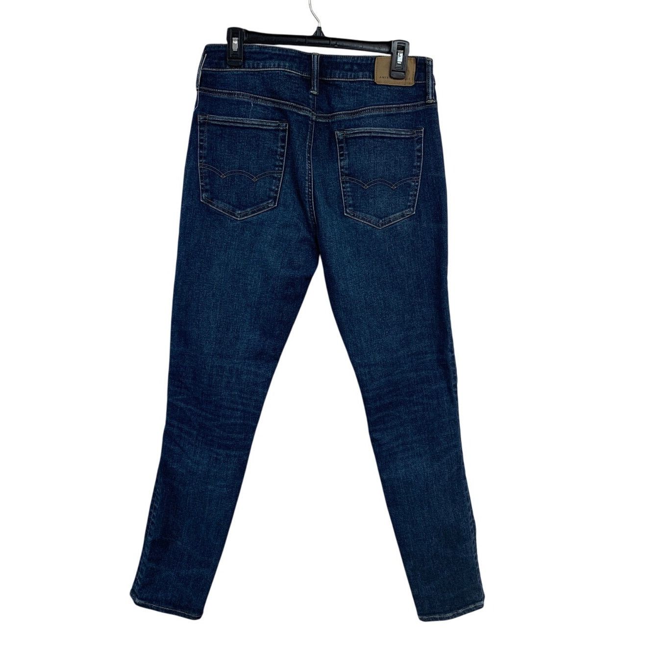 American Eagle Outfitters New AEO Mens Size 31 X 32 Athletic Skinny Denim Blue Jeans Size US 31 - 4 Thumbnail