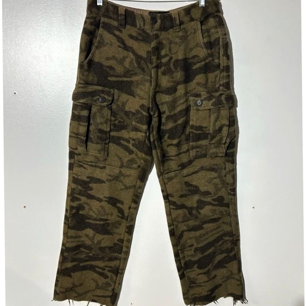 Vintage Columbia Gallatin Range Monarch Pass Wool Blend Outfitter Brown Camo Pants 34W Size US 34 / EU 50 - 2 Thumbnail