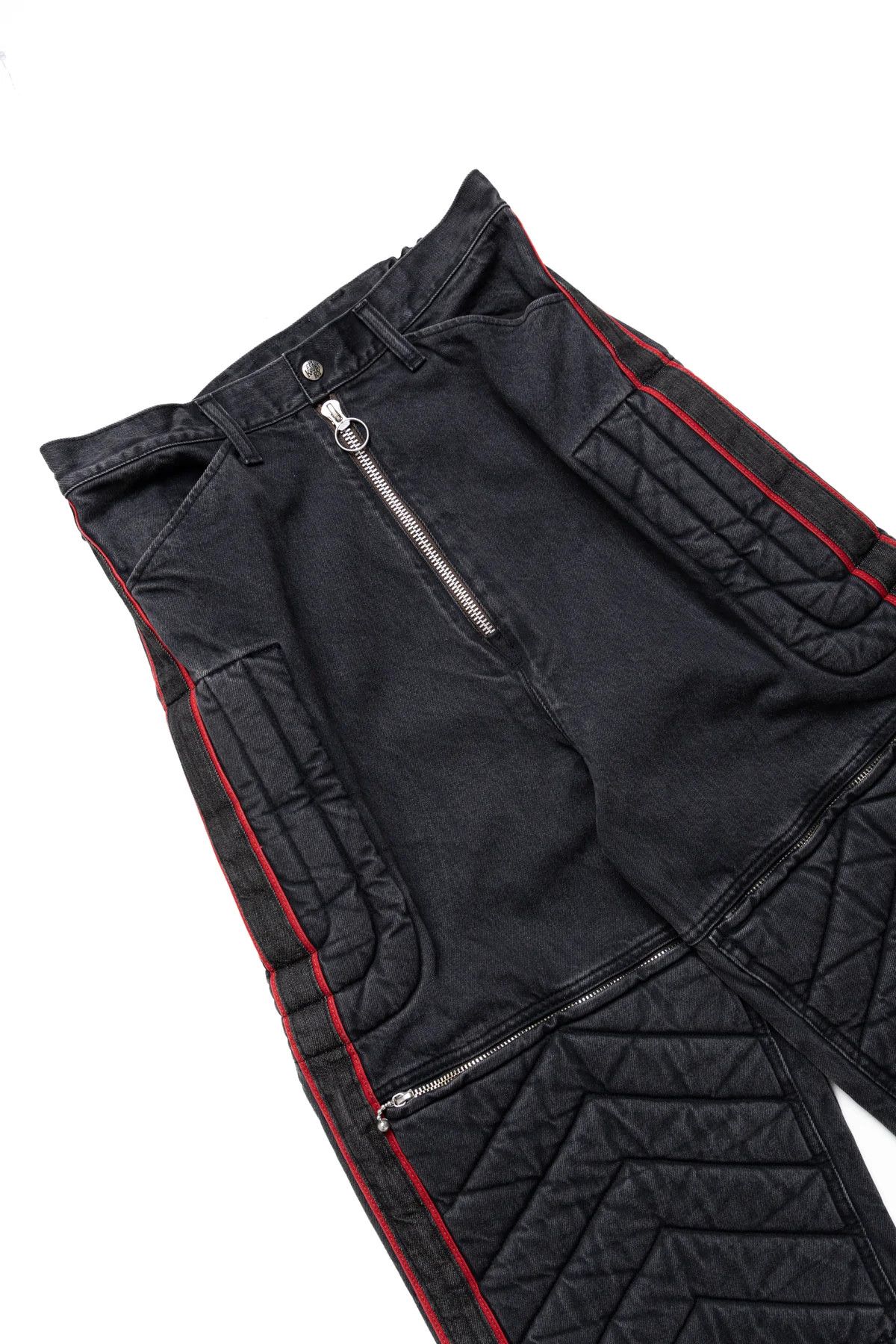 Kapital 14oz BLACK DENIM KOUNTRY MOTORCROSS PANTS "TODOTERRENO" Size US 32 / EU 48 - 2 Thumbnail