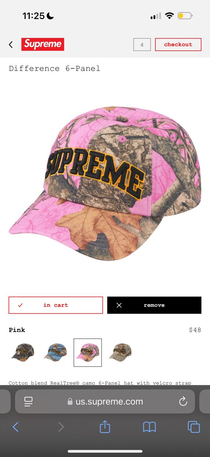 Supreme Supreme Difference 6 panel PINK | Grailed