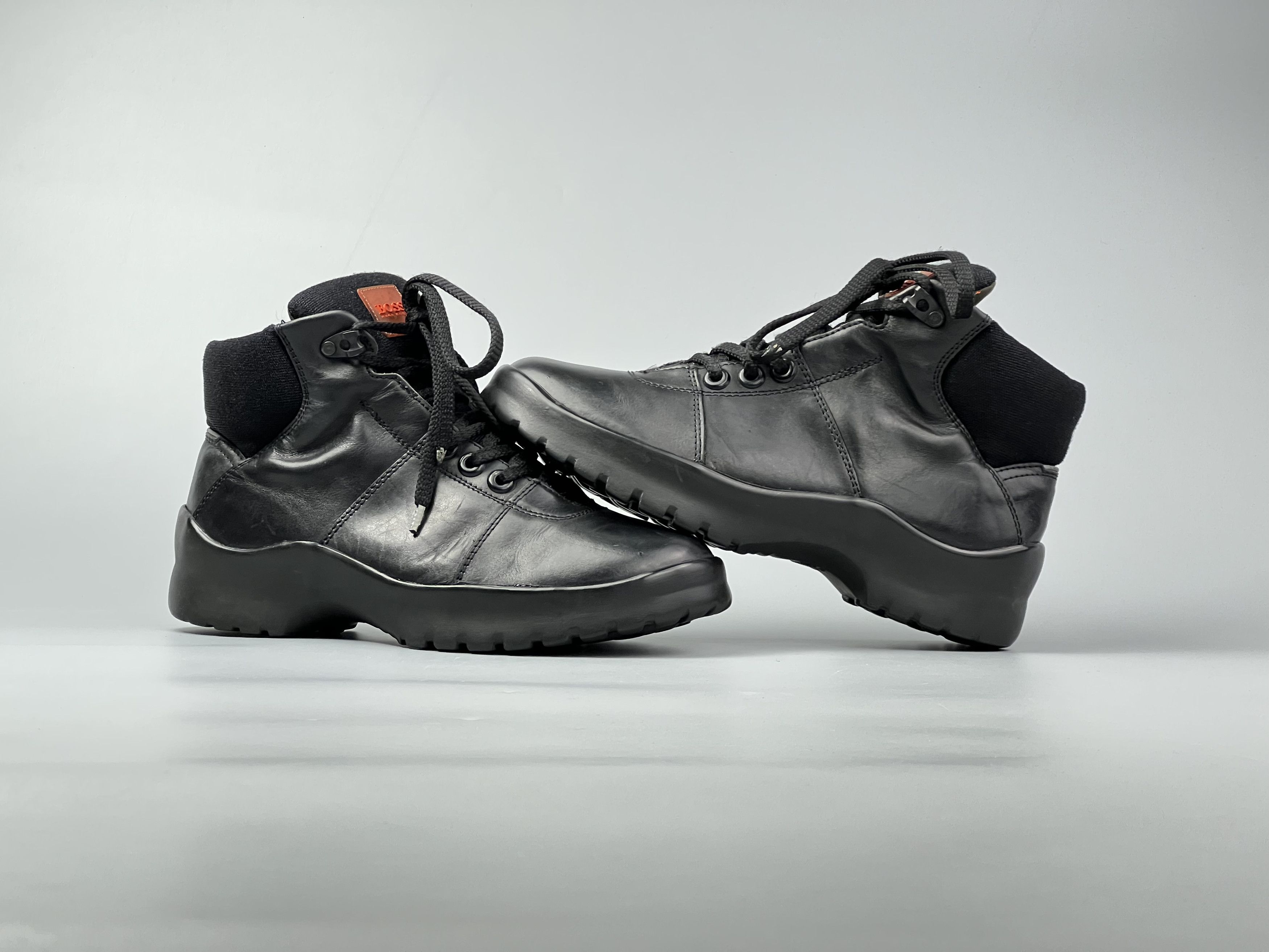 Hugo Boss × Vintage Hugo Boss Vintage Leather Boots Size 40 Size US 8.5 / IT 38.5 - 7 Thumbnail