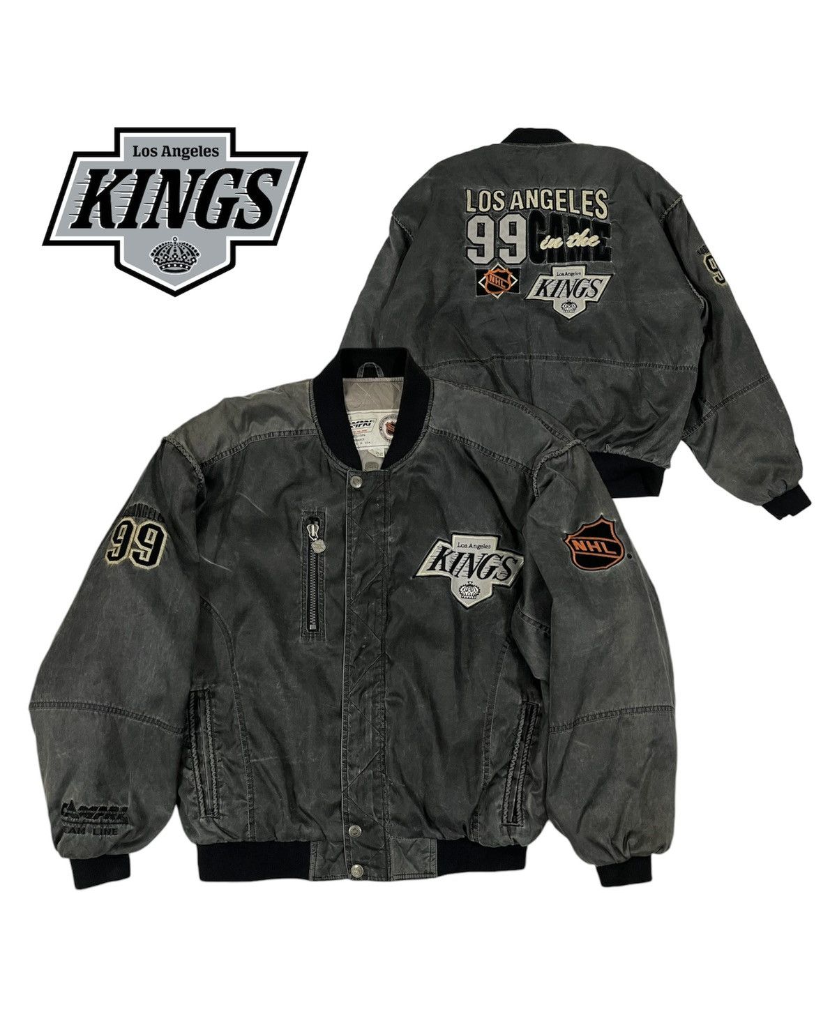 Vintage 80’s NHL Los Angeles King Varsity Jacket Size L