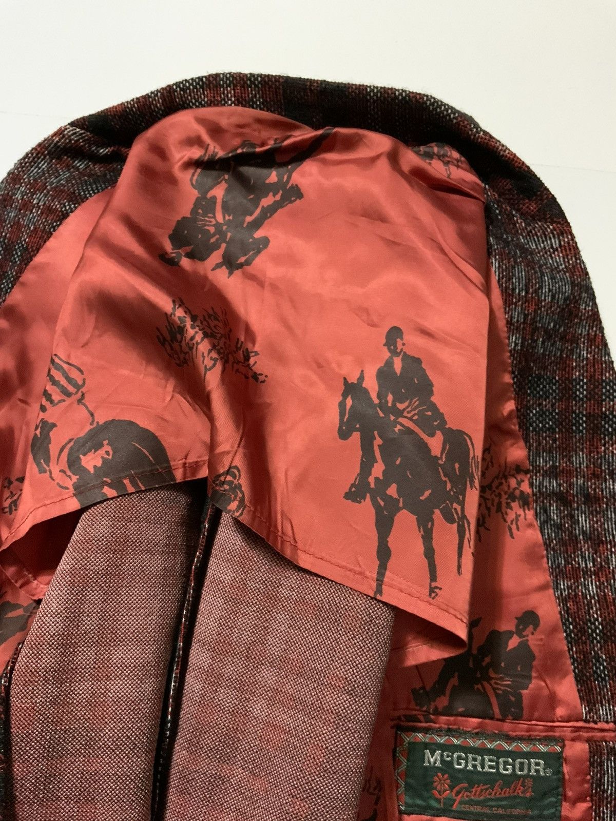 McGregor × Vintage 60s 70s Mcgregor Gottschalks Shadow Plaid Blazer Jacket Size US S / EU 44-46 / 1 - 7 Thumbnail