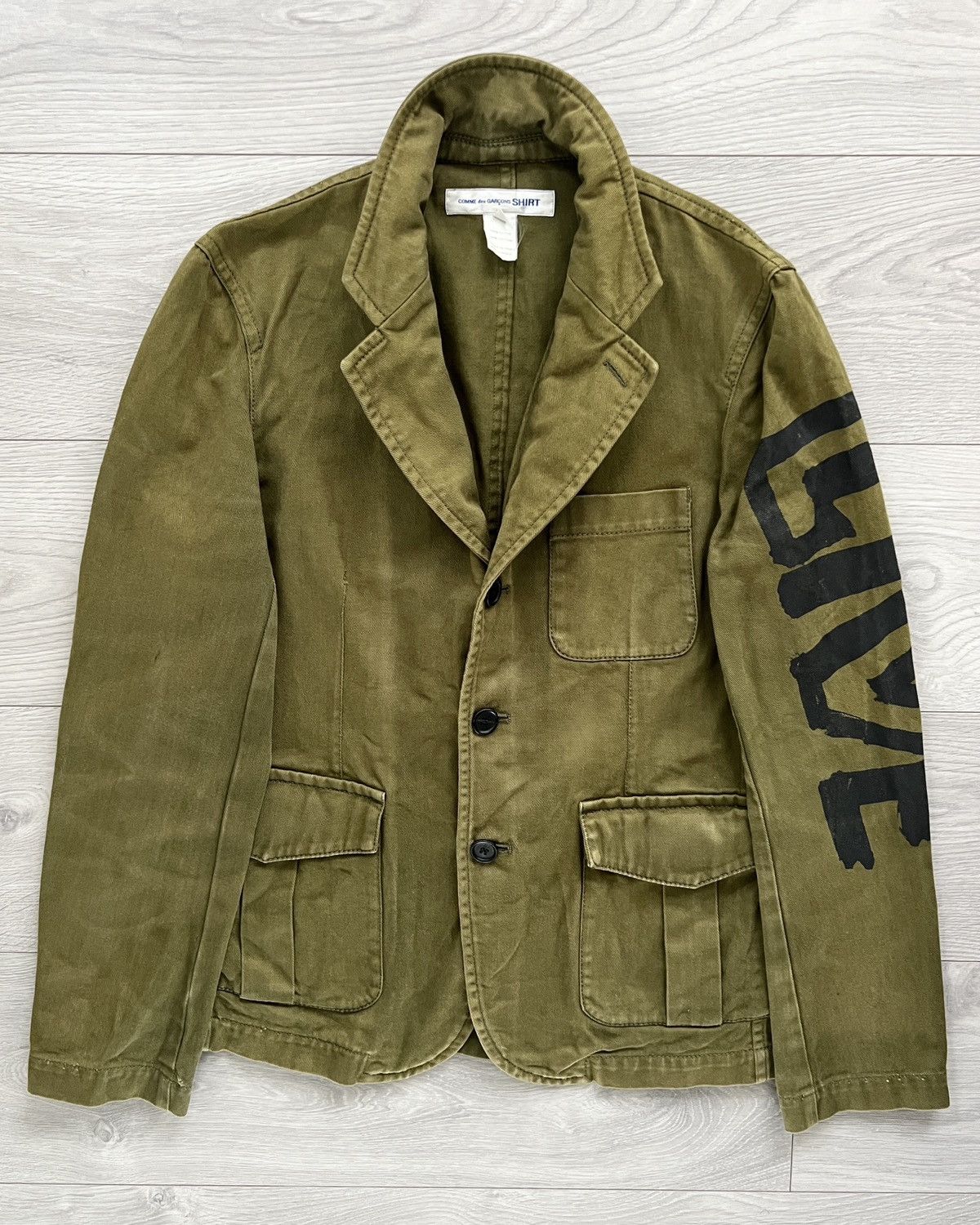 Comme des Garcons Comme Des Garcons Shirt 00s Printed Blazer Jacket Size US XS / EU 42 / 0 - 1 Thumbnail