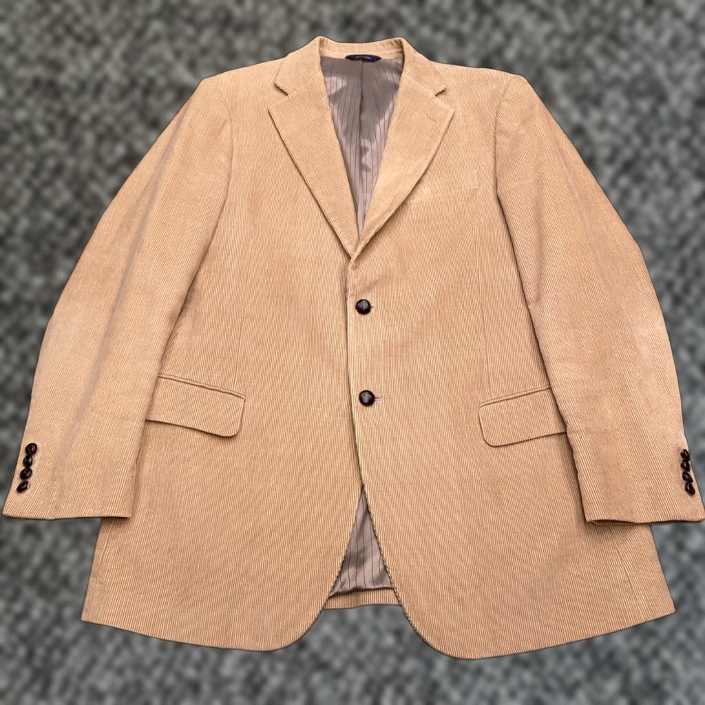 Dockers DOCKERS Sport Coat Blazer Corduroy Long 42 Brown Regular Men Size 42R - 1 Thumbnail