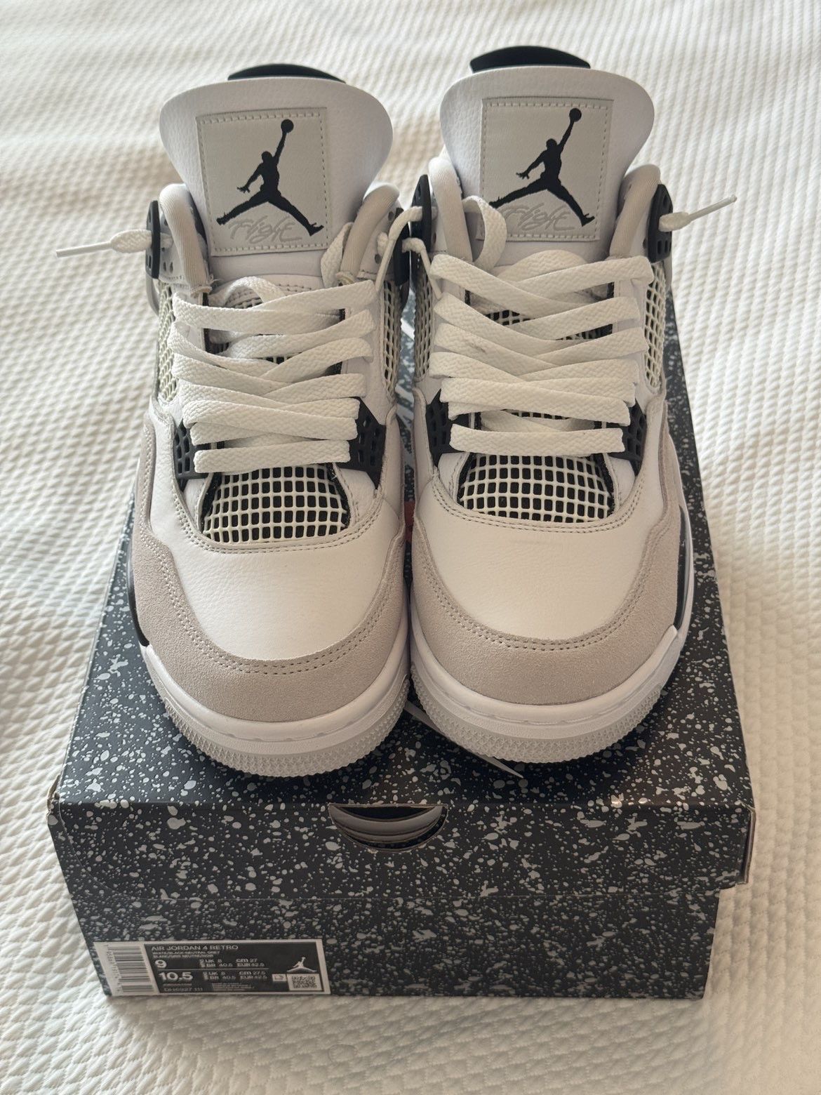 Nike Jordan 4 Retro Military Black Size US 9 / EU 42 - 1 Thumbnail