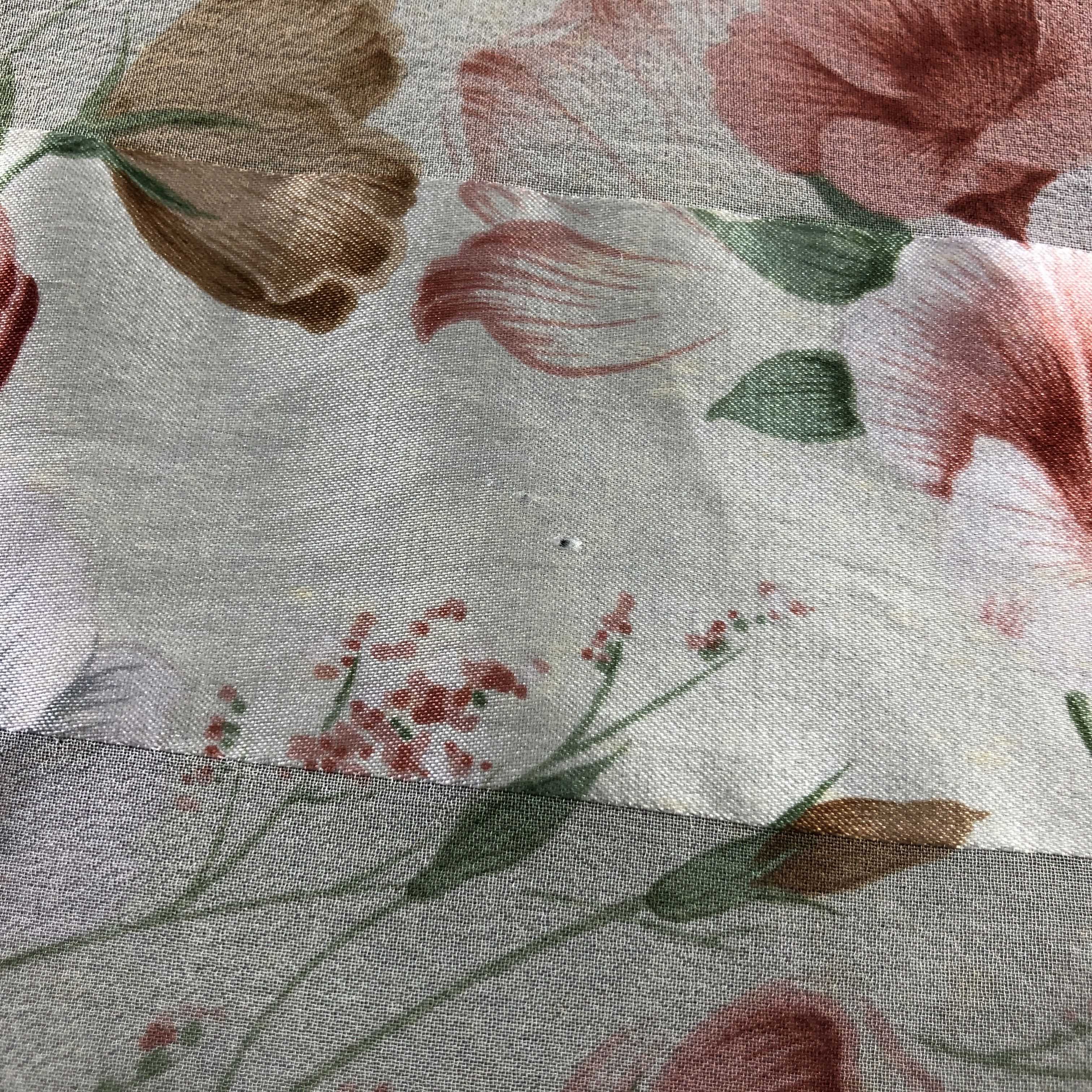 Vintage Jun Ashida Floral Silk Scarf M1327 Size ONE SIZE - 8 Thumbnail