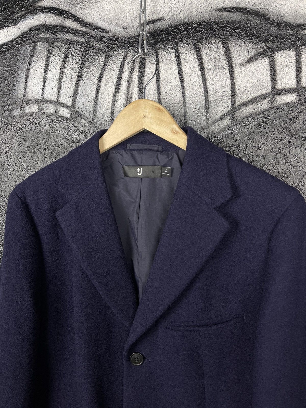 Jil Sander × Uniqlo Uniqlo x J+ Premium Wool Navy Blue Coat Jacket Men’s Size S Size US S / EU 44-46 / 1 - 3 Thumbnail