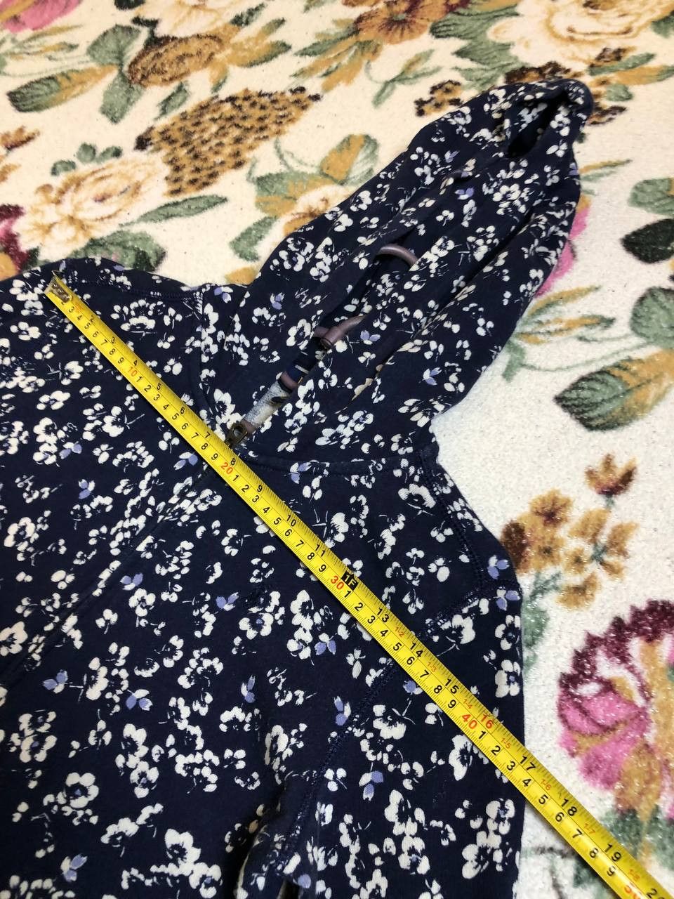 Polo Ralph Lauren Kids Polo Ralph Lauren dark blue micro floral zip up hoodie Size US XS / EU 42 / 0 - 9 Thumbnail