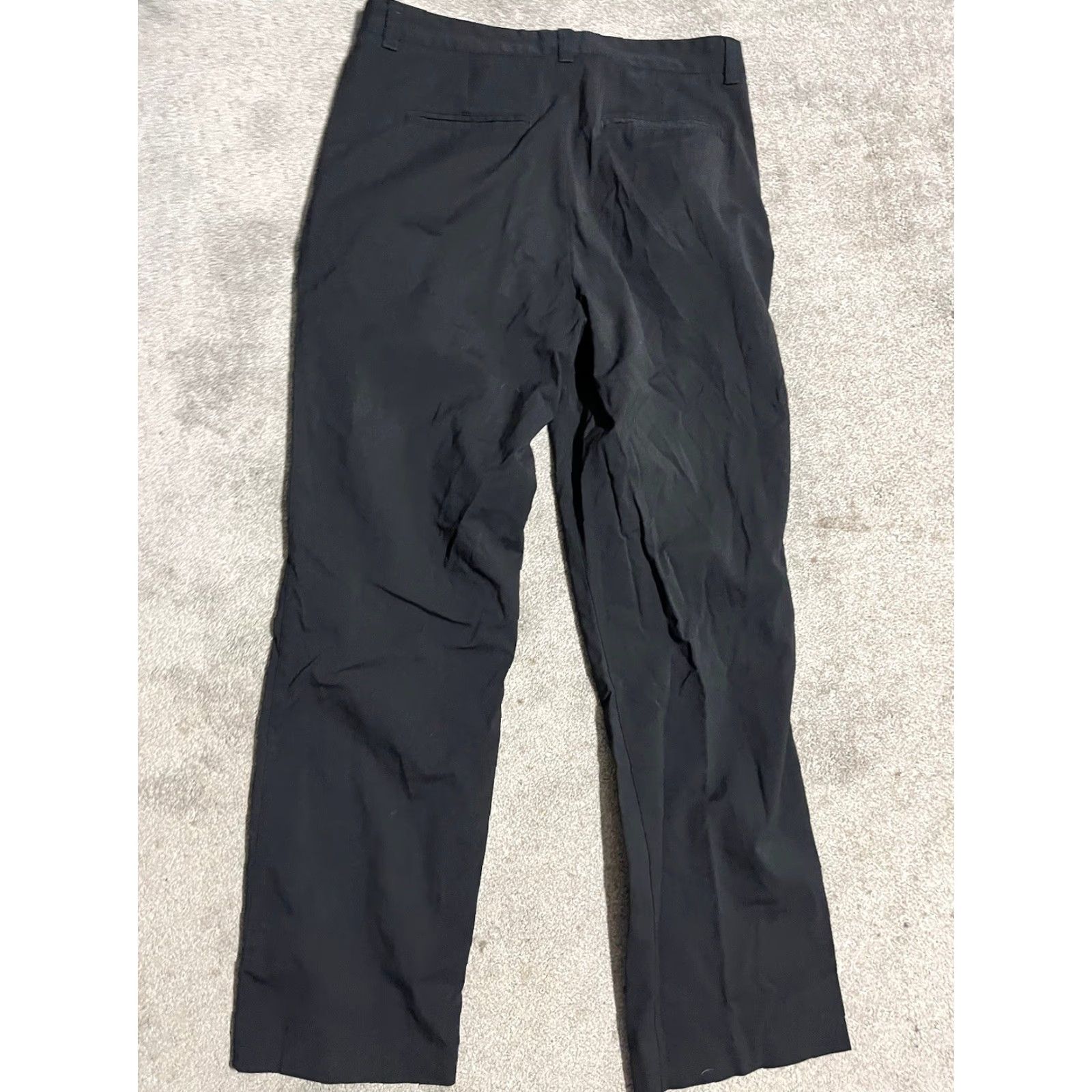 Kenneth Cole VINTAGE Kenneth Cole Reaction Mens Dress Pants Black Flat Front Size 34x34 Stretch Polyester Spandex Rayon Dress Pants Mens Black 34x34 Size US 34 / EU 50 - 3 Thumbnail