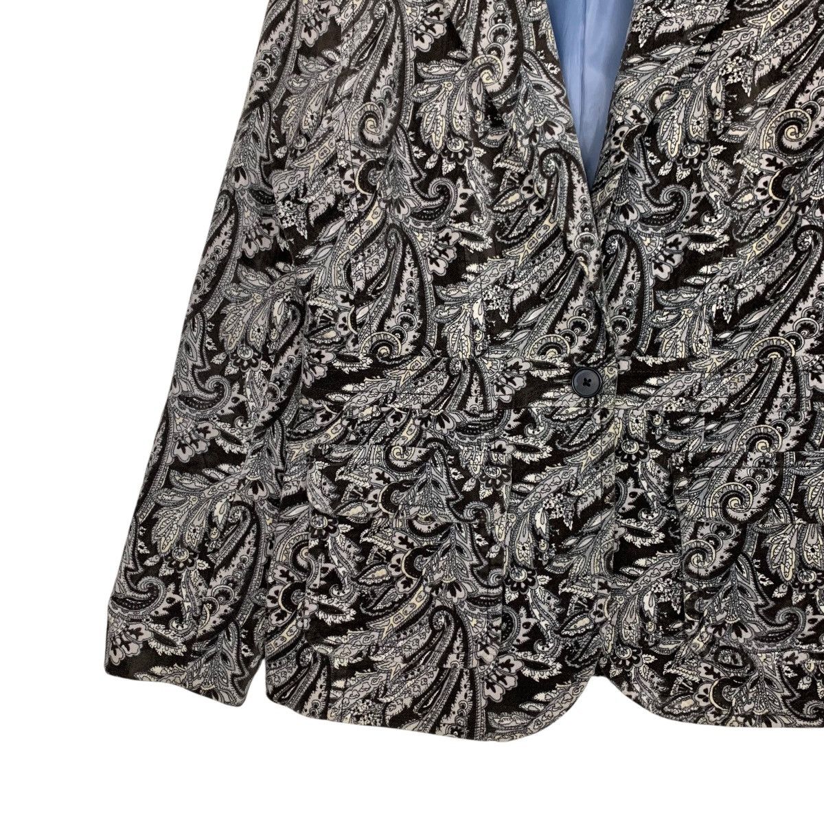 Lands' End LAND’S END Paisley Design Blazer Jacket #2809-C127 Size M / US 6-8 / IT 42-44 - 5 Thumbnail
