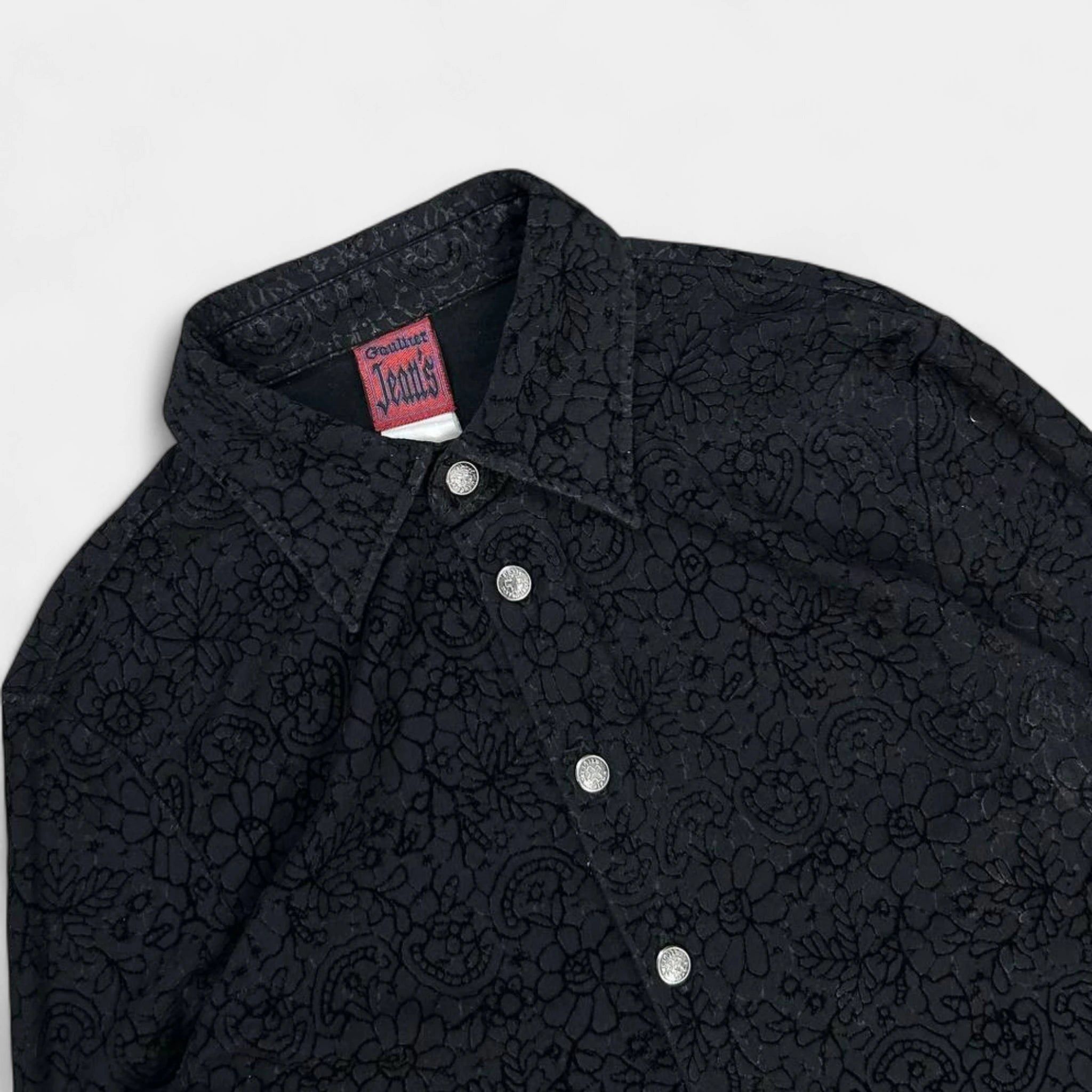 Jean Paul Gaultier Jean Paul Gaultier Vintage Black Printed Shirt Size US M / EU 48-50 / 2 - 3 Thumbnail