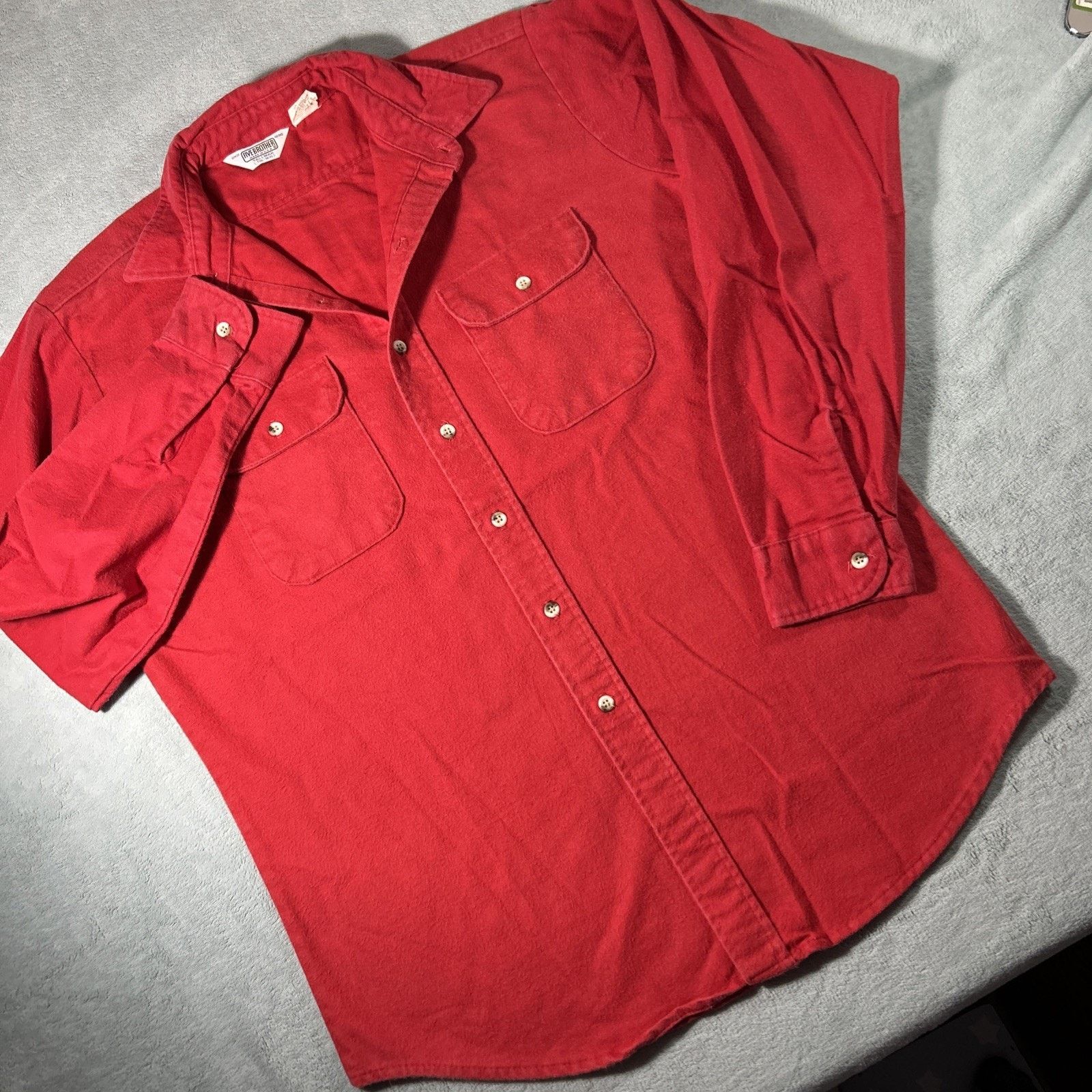 FiveBrother Five Brother Chamois Flannel Button Up Shirt Large Heavy Size US L / EU 52-54 / 3 - 1 Thumbnail