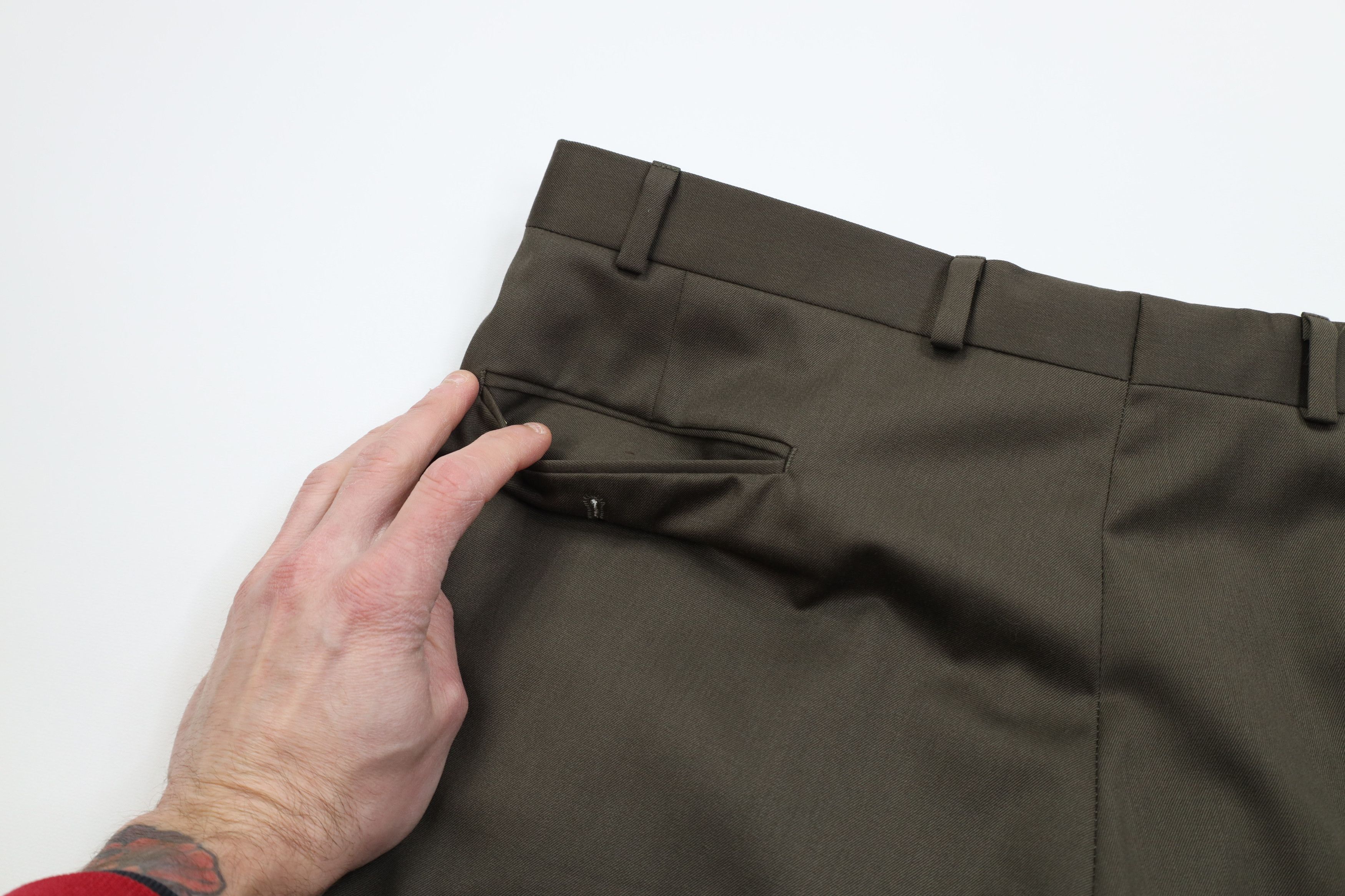 Ralph Lauren Vintage Ralph Lauren Super 100s Wool Wide Leg Chino Pants Size US 38 / EU 54 - 11 Thumbnail