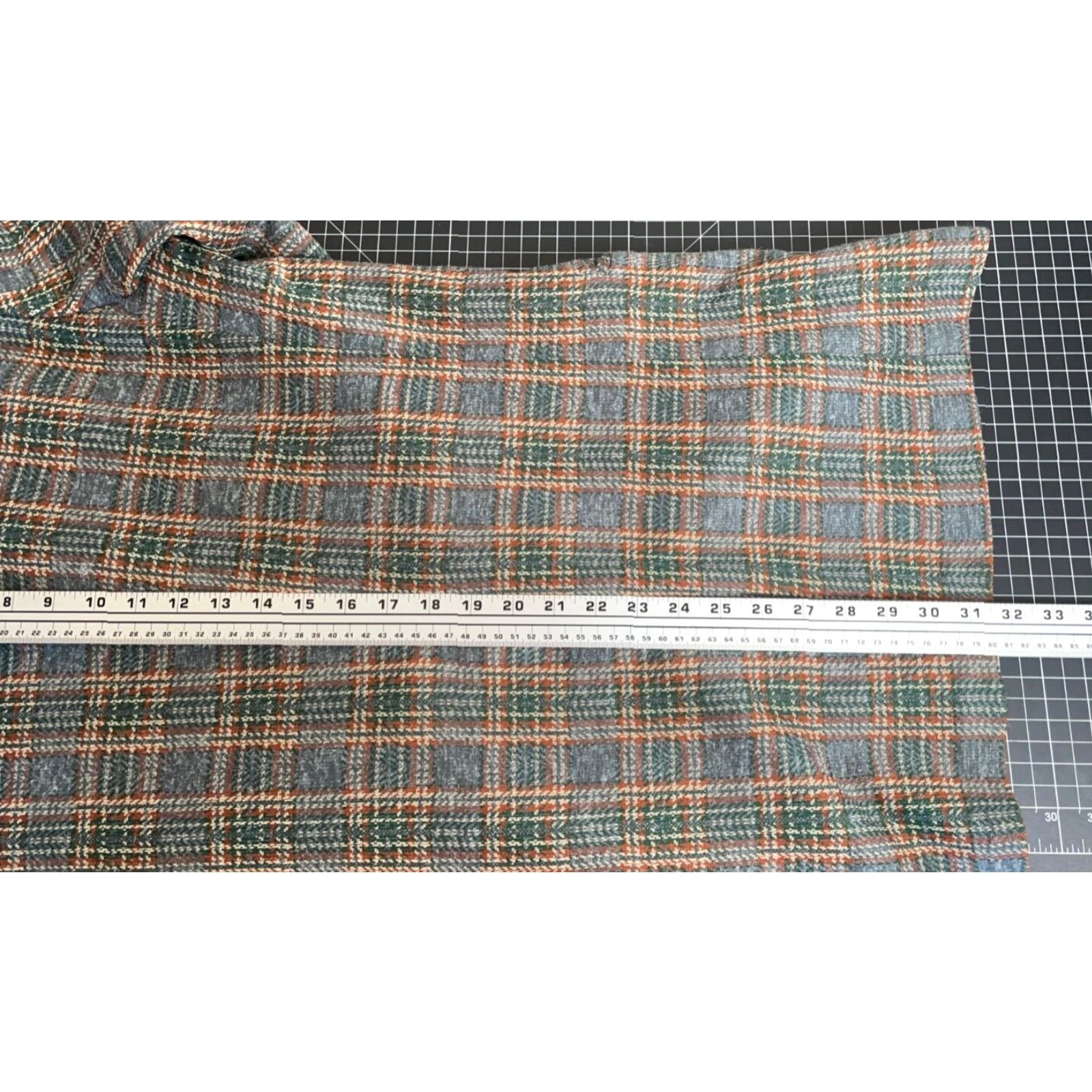 Vintage VTG 70s Plaid Pattern Leisure Suit Jacket Men's 39 Long Gray Wide Lapel USA Made Size 40R - 6 Thumbnail