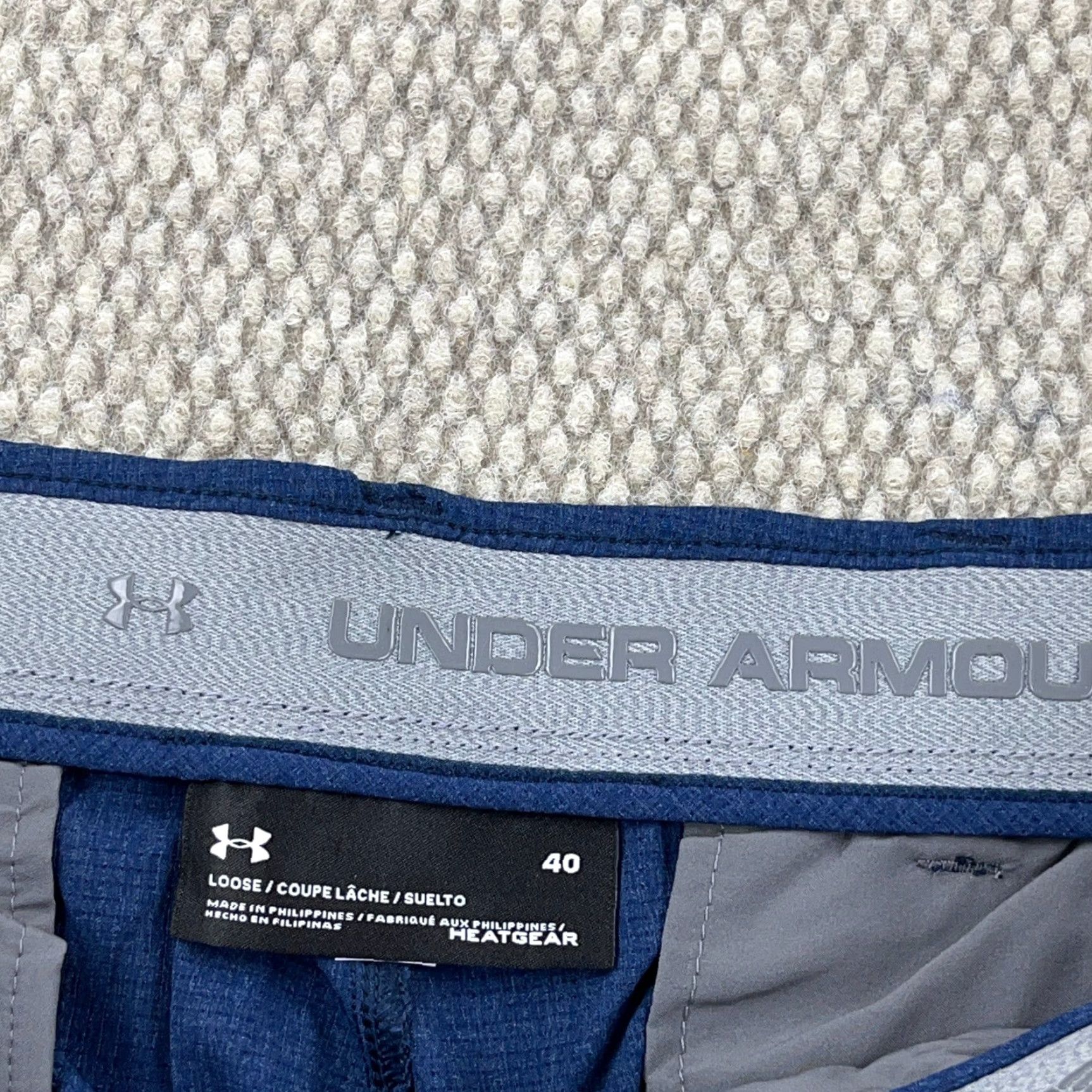 Under Armour Under Armour Chino Shorts Men 40 Navy Blue Golf Performance Loose Fit Heatgear Size US 40 / EU 56 - 4 Thumbnail